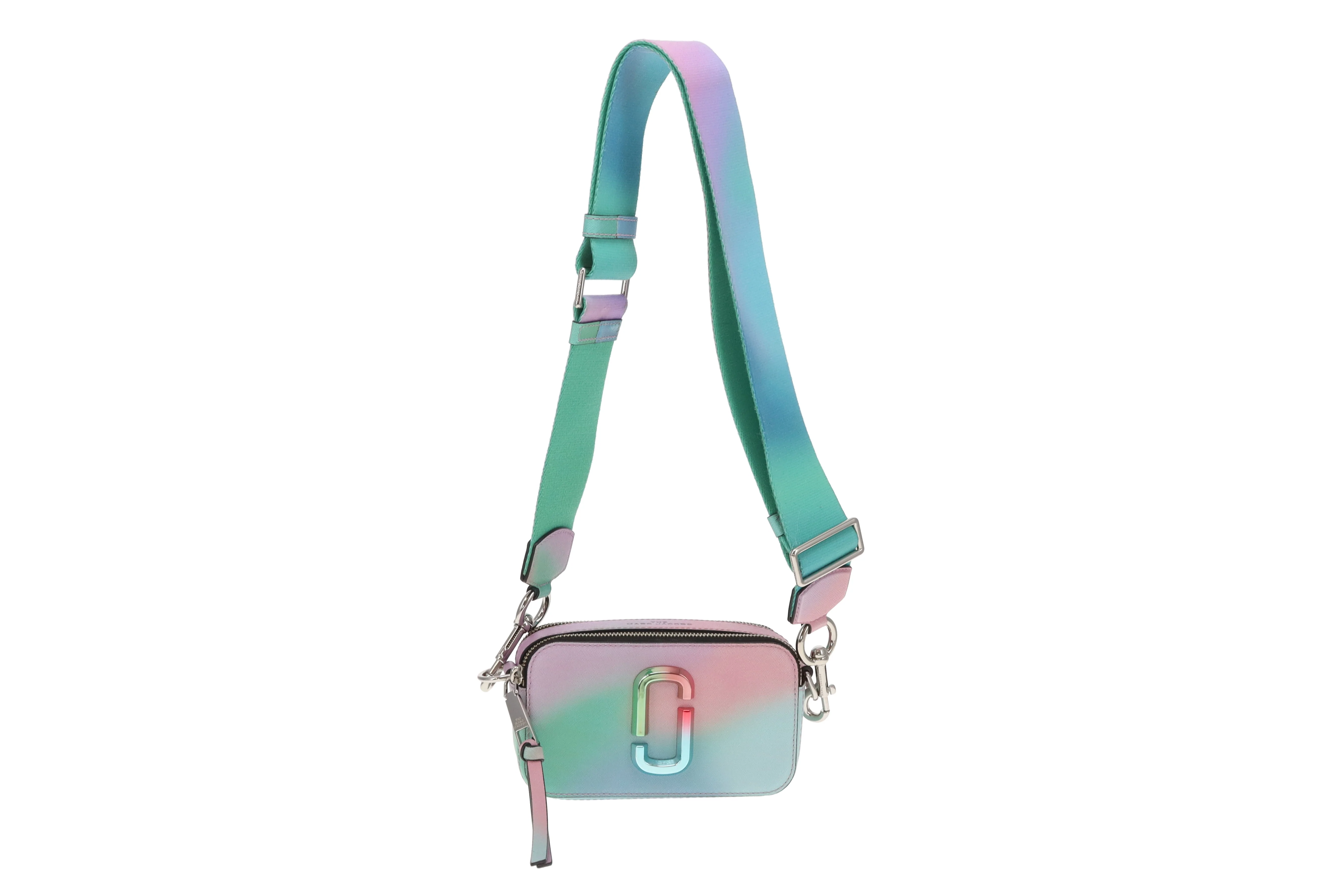 Marc Jacobs Snapshot Bag – Green Airbrush Leather with Multi-Tone Hardware - Image 3