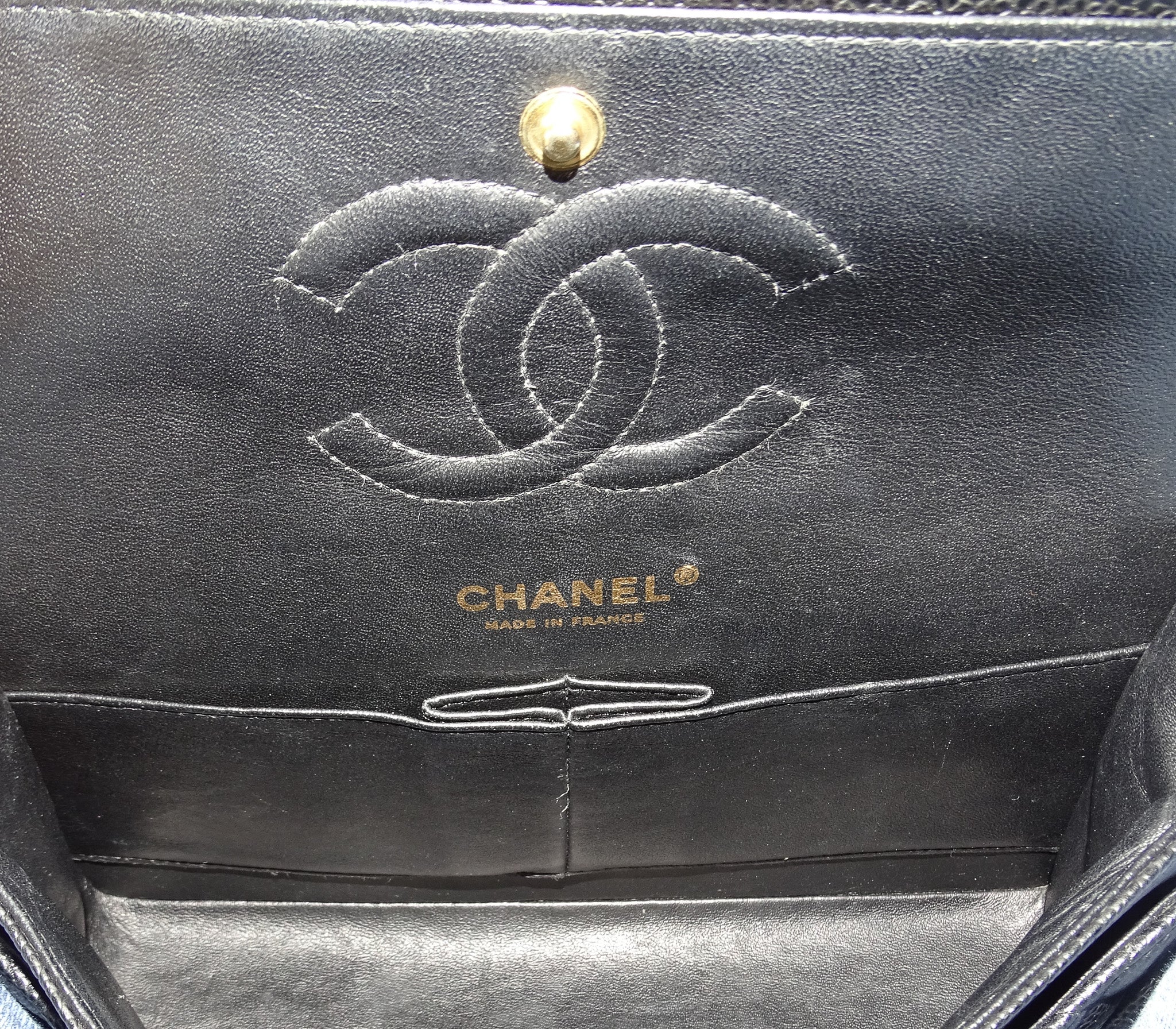 Chanel Classic Double Flap Medium Black Caviar GHW 2009/10 - Image 14
