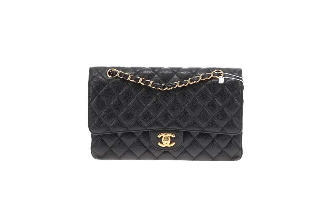 Chanel Classic Double Flap Medium Black Caviar GHW 2009/10 - Image 4