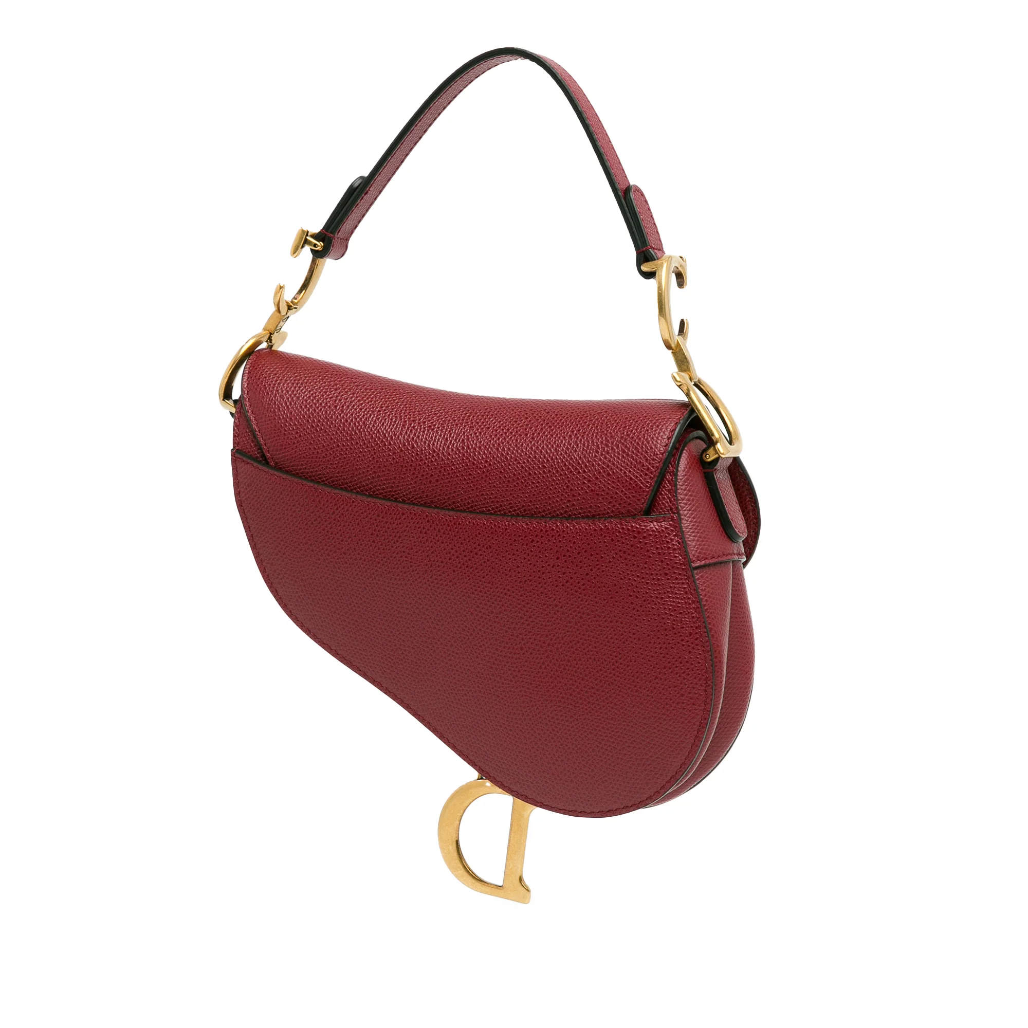 Dior Saddle Burgundy Mini Leather with Embroidered Strap 2019 - Image 3