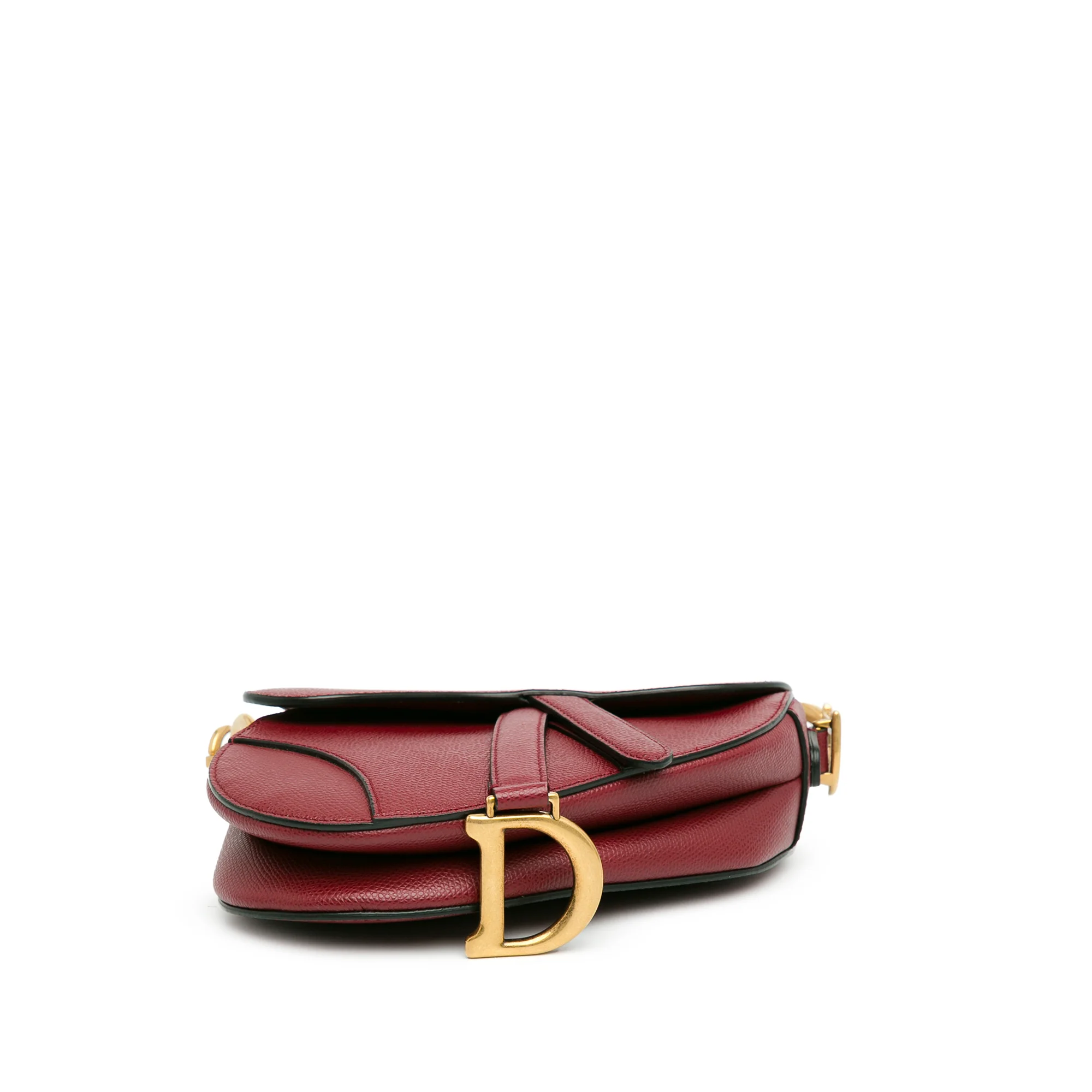 Dior Saddle Burgundy Mini Leather with Embroidered Strap 2019 - Image 4