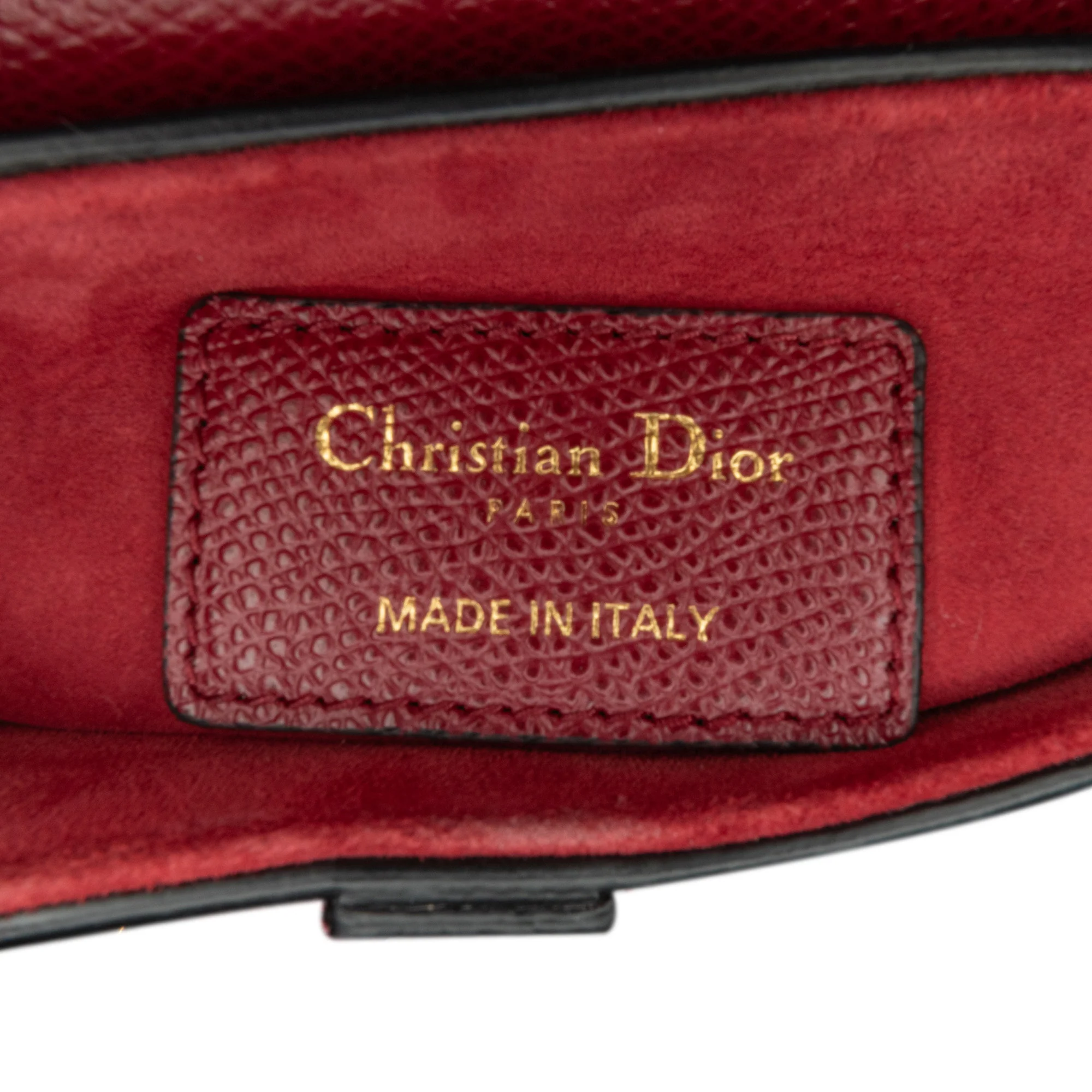 Dior Saddle Burgundy Mini Leather with Embroidered Strap 2019 - Image 6