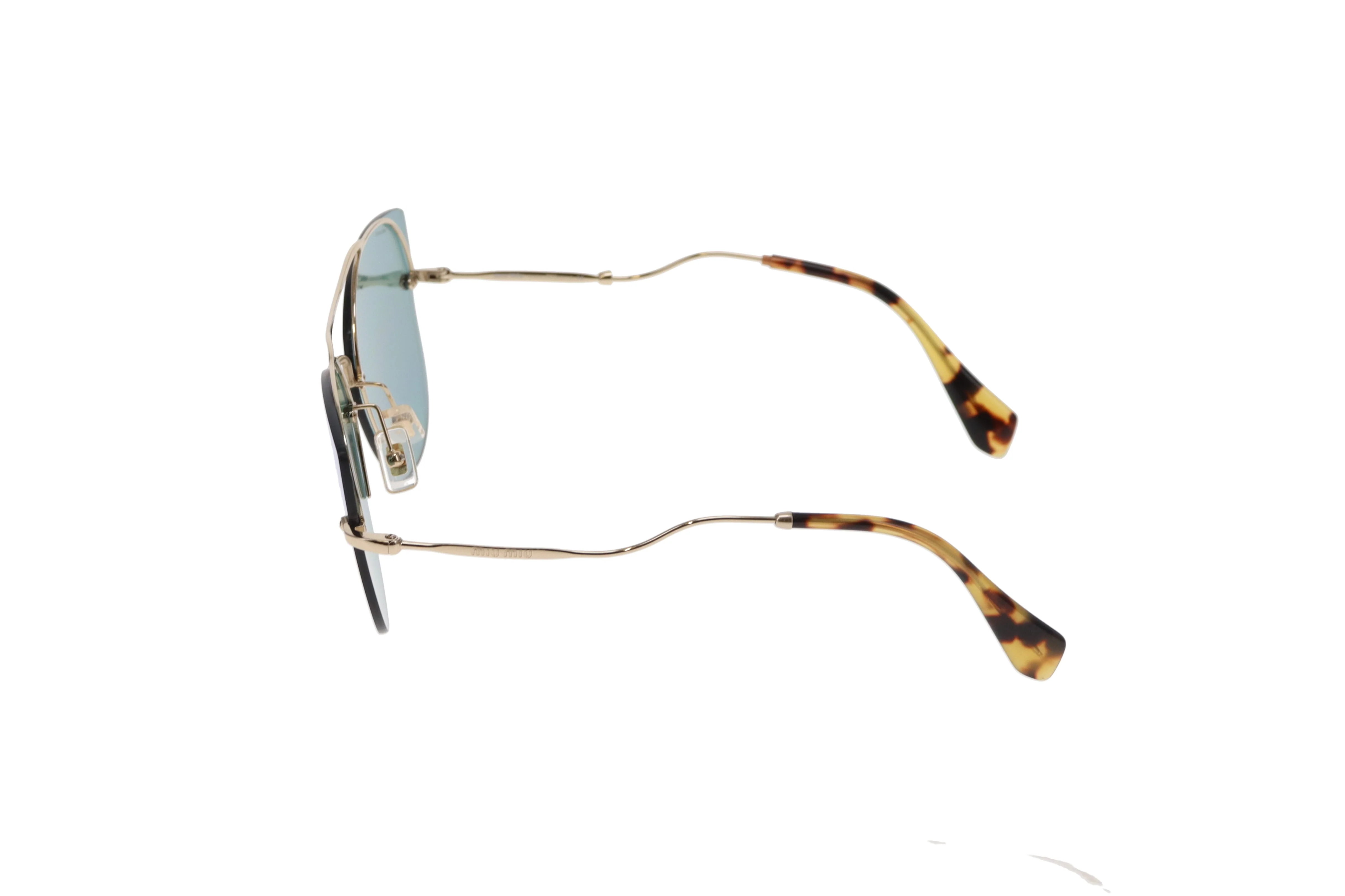 Miu Miu Mirror Sunglasses With Blue Hue SMU52s - Image 5