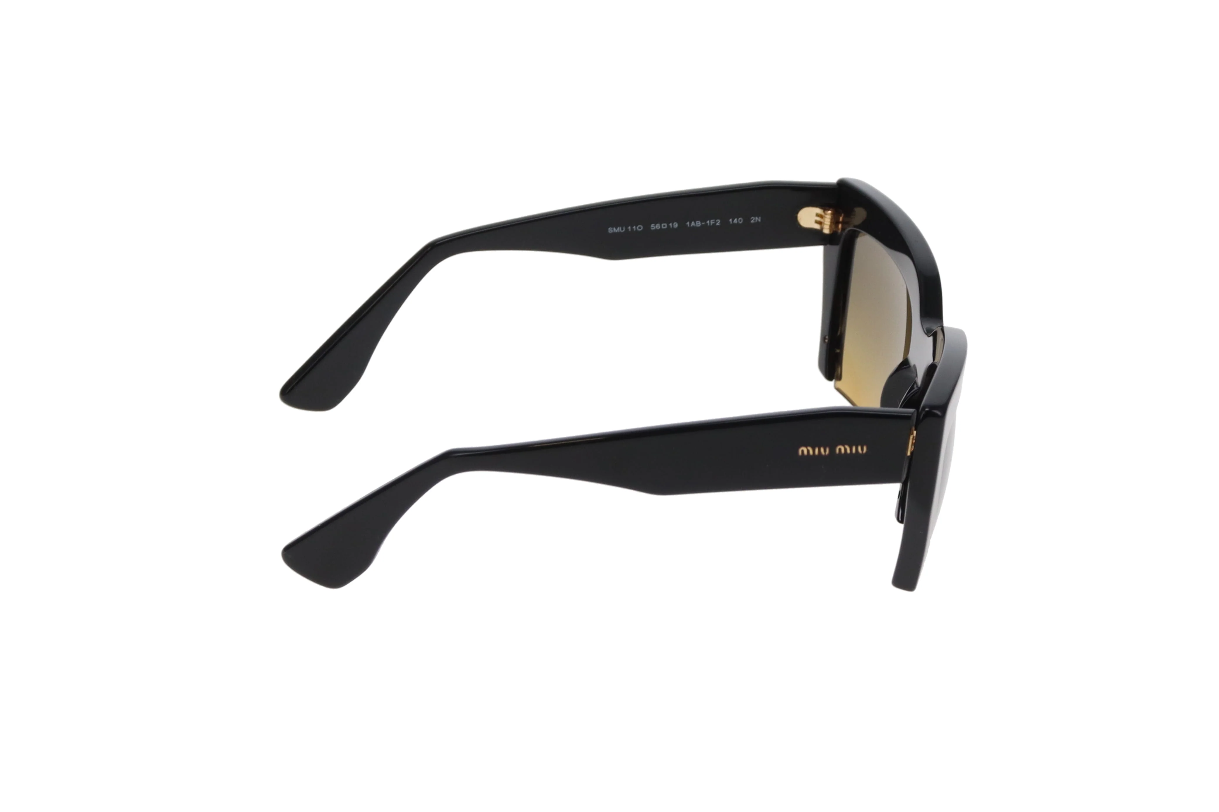 Miu Miu Sunglasses SMU06Q Half Rim Black - Image 4