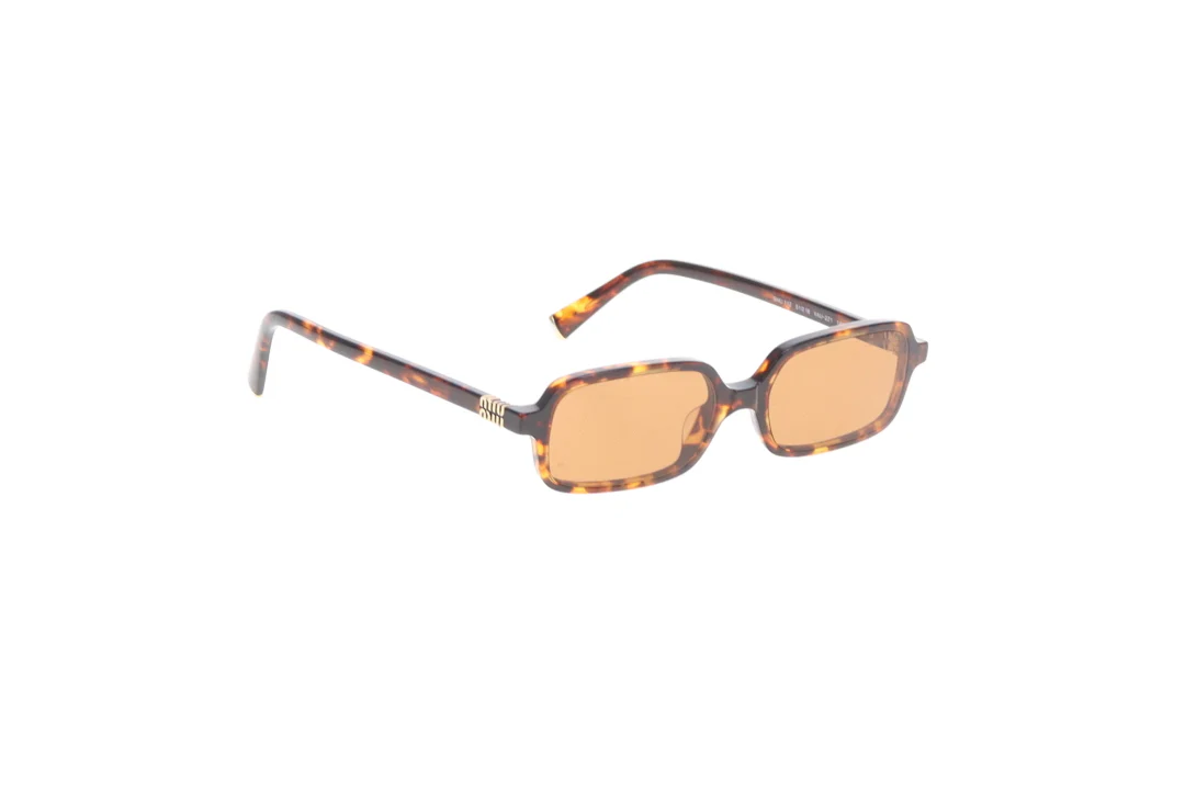 Miu Miu Thin Sunglasses SMU 11Z Tortoise - Image 3
