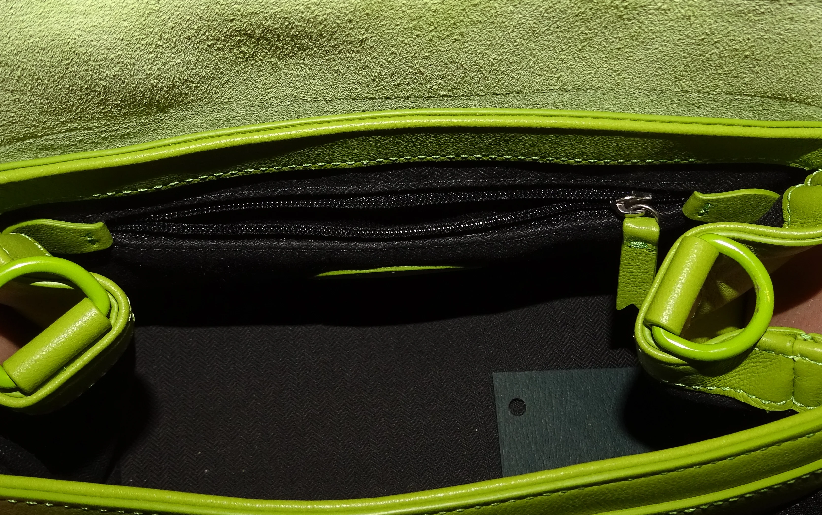 Mulberry Alexa Mini In Acid Green Micro Classic Grain - Image 13