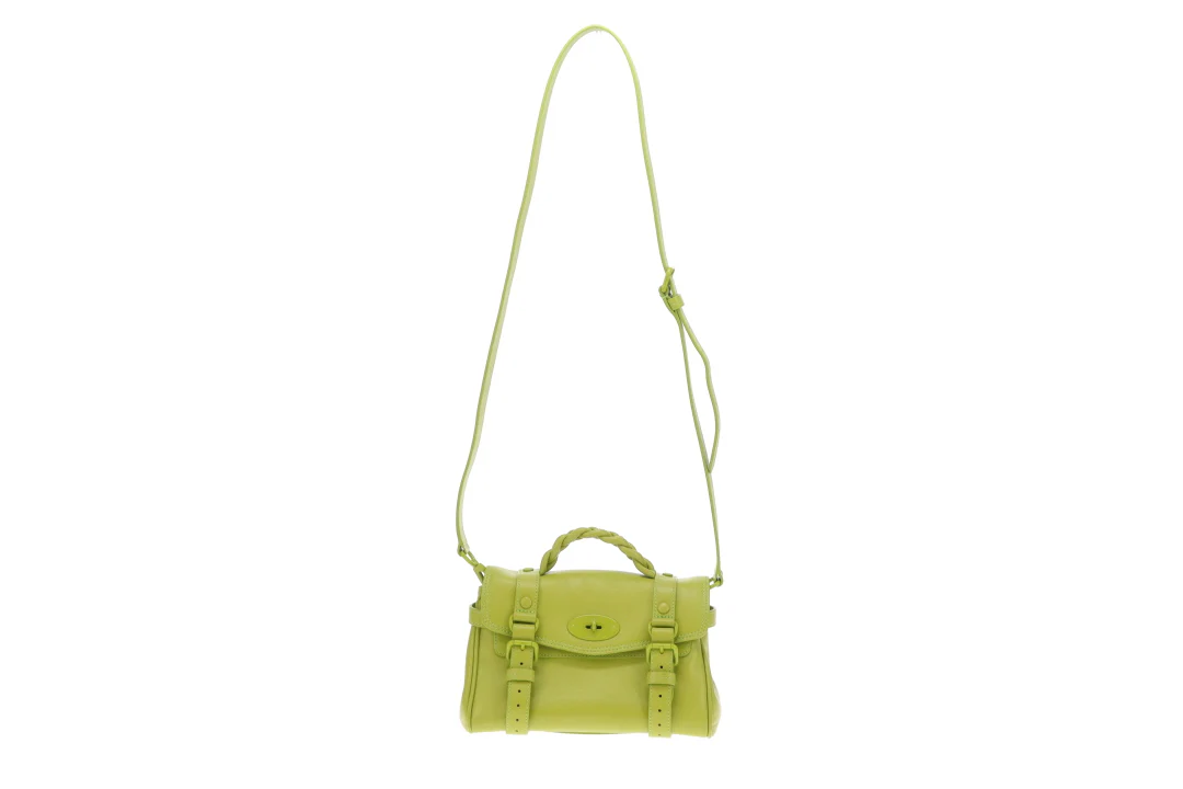 Mulberry Alexa Mini In Acid Green Micro Classic Grain - Image 4