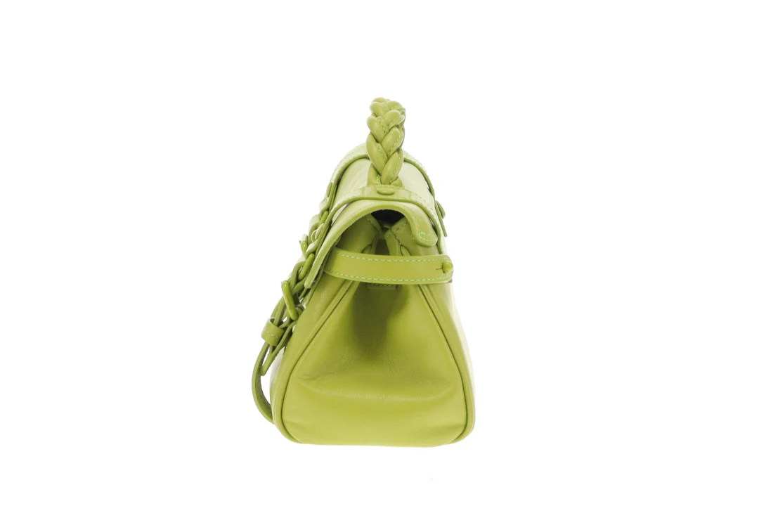 Mulberry Alexa Mini In Acid Green Micro Classic Grain - Image 9
