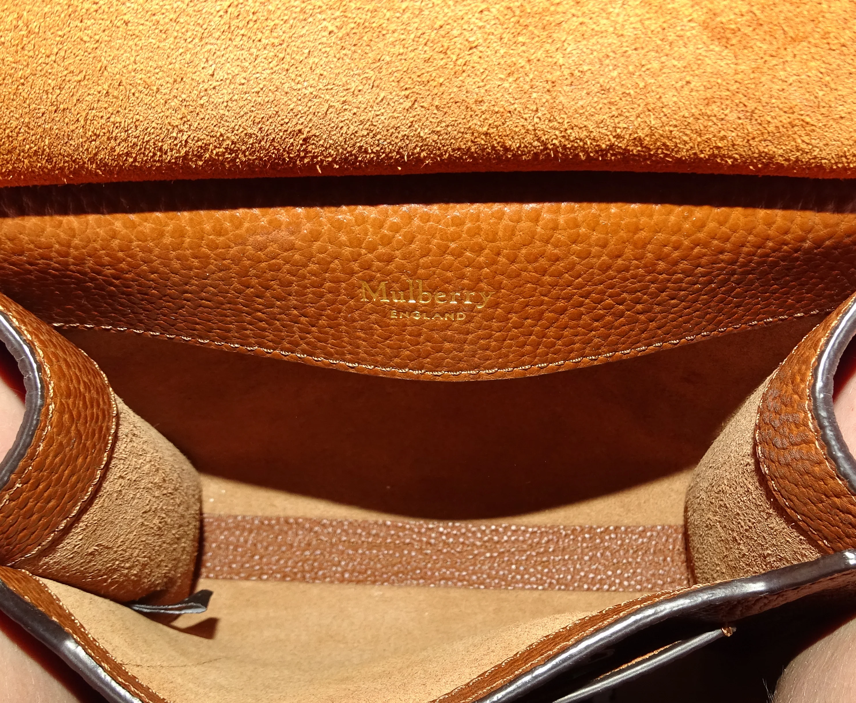 Mulberry Antony Small Oak Messenger Veg Tanned Grain - Image 12