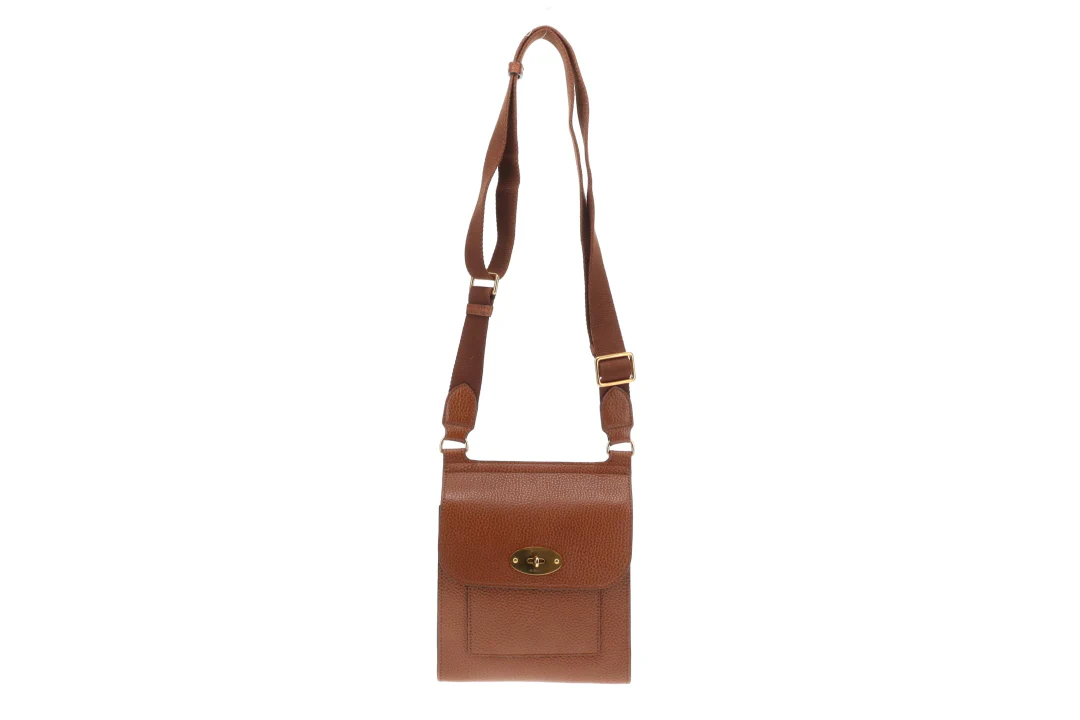 Mulberry Antony Small Oak Messenger Veg Tanned Grain - Image 3