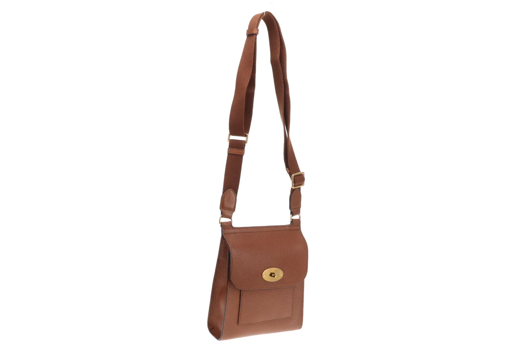 Mulberry Antony Small Oak Messenger Veg Tanned Grain - Image 4