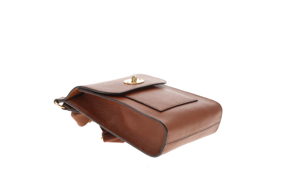 Mulberry Antony Small Oak Messenger Veg Tanned Grain - Image 8