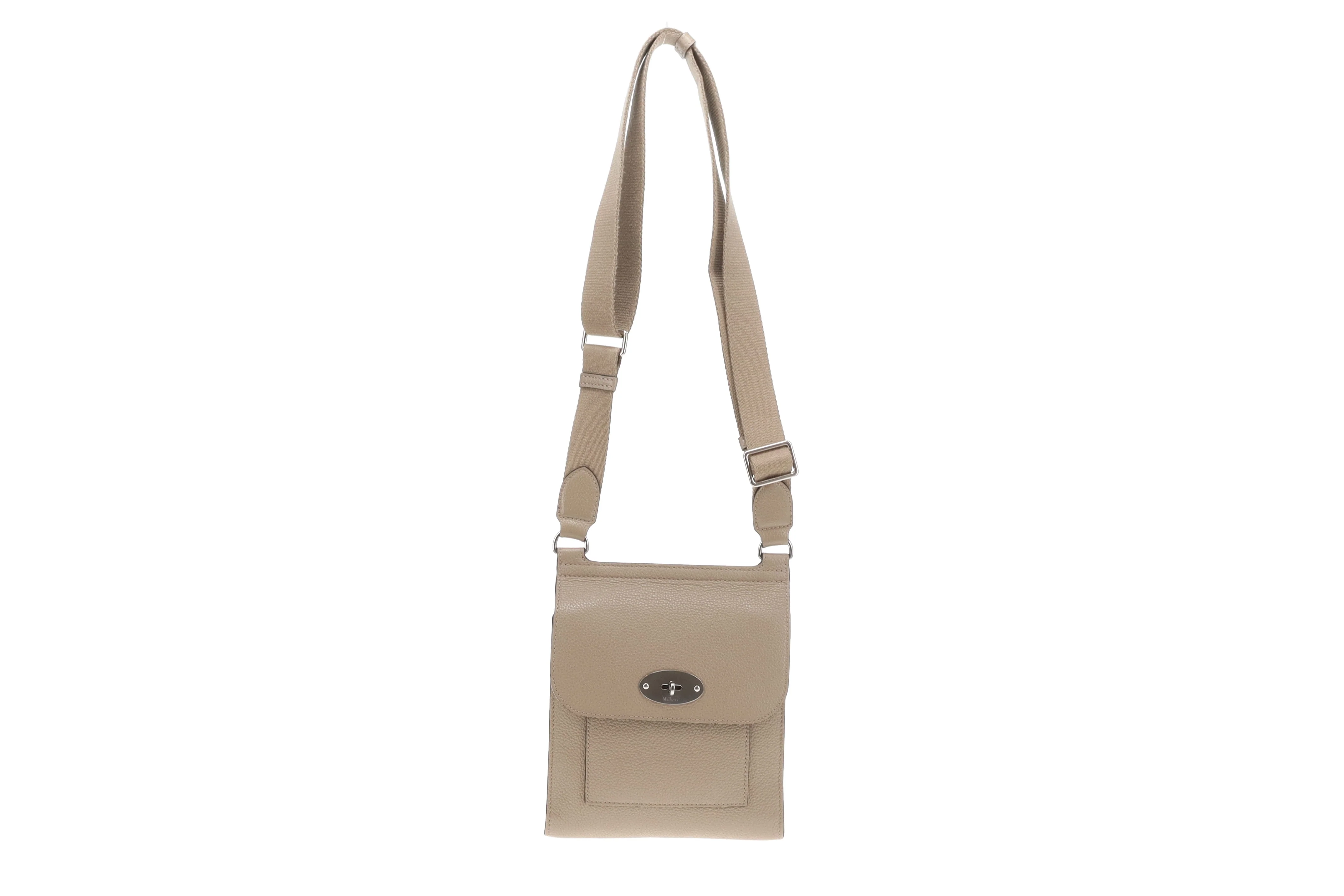 Mulberry Antony Small Solid Grey Classic Grain SHW - Image 3