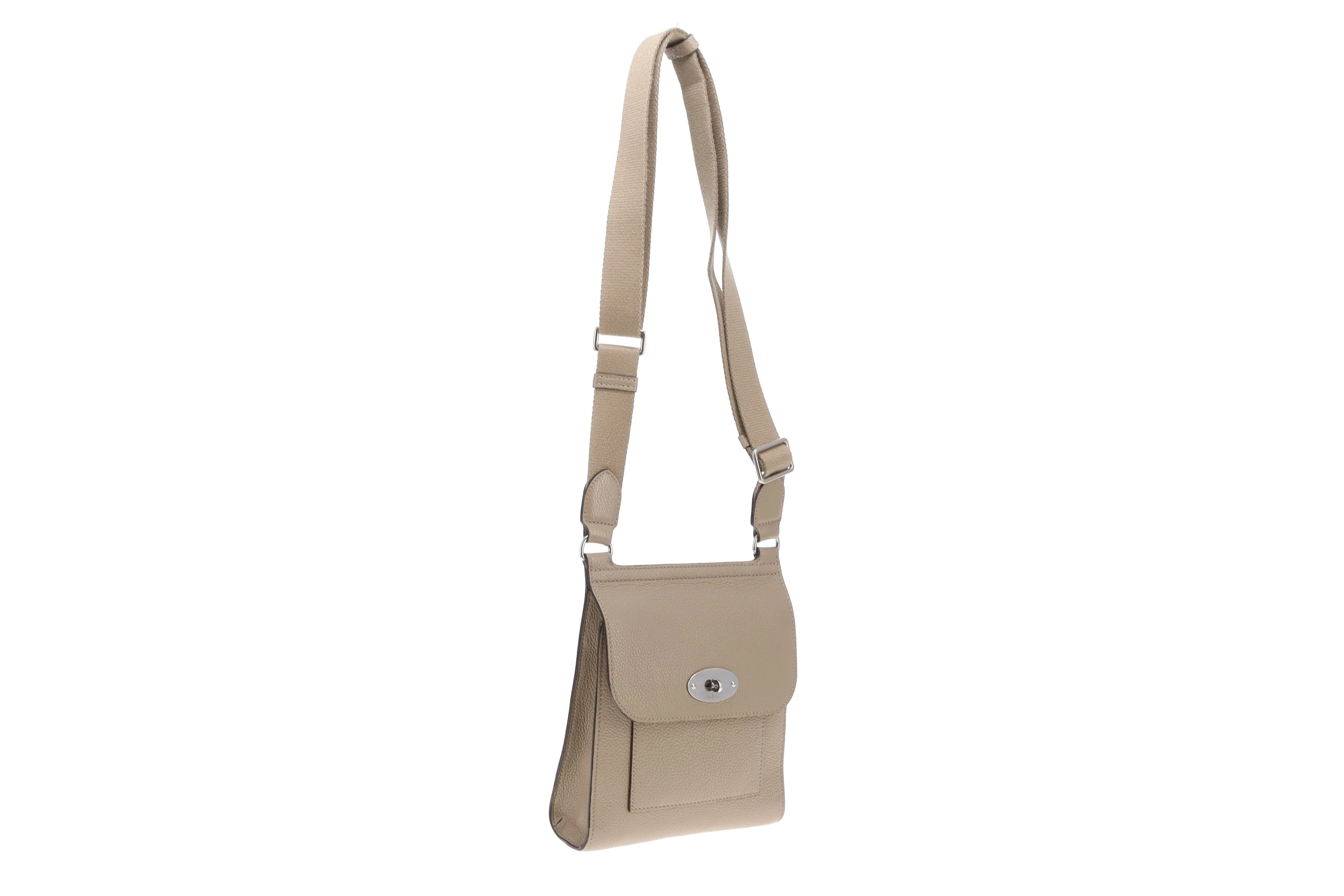 Mulberry Antony Small Solid Grey Classic Grain SHW - Image 4