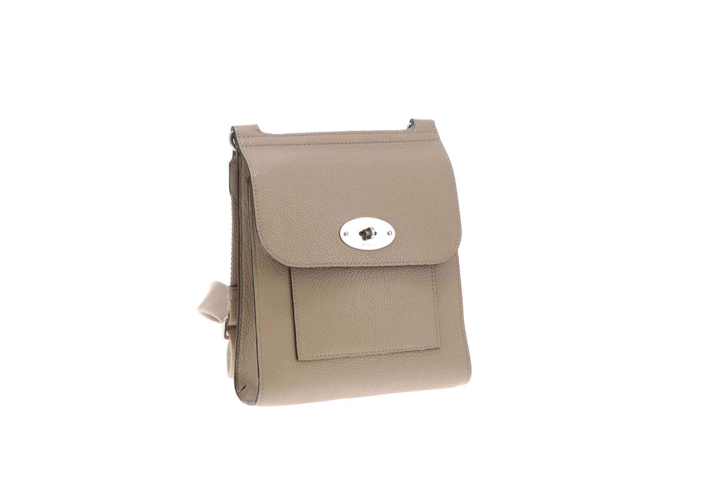 Mulberry Antony Small Solid Grey Classic Grain SHW - Image 5
