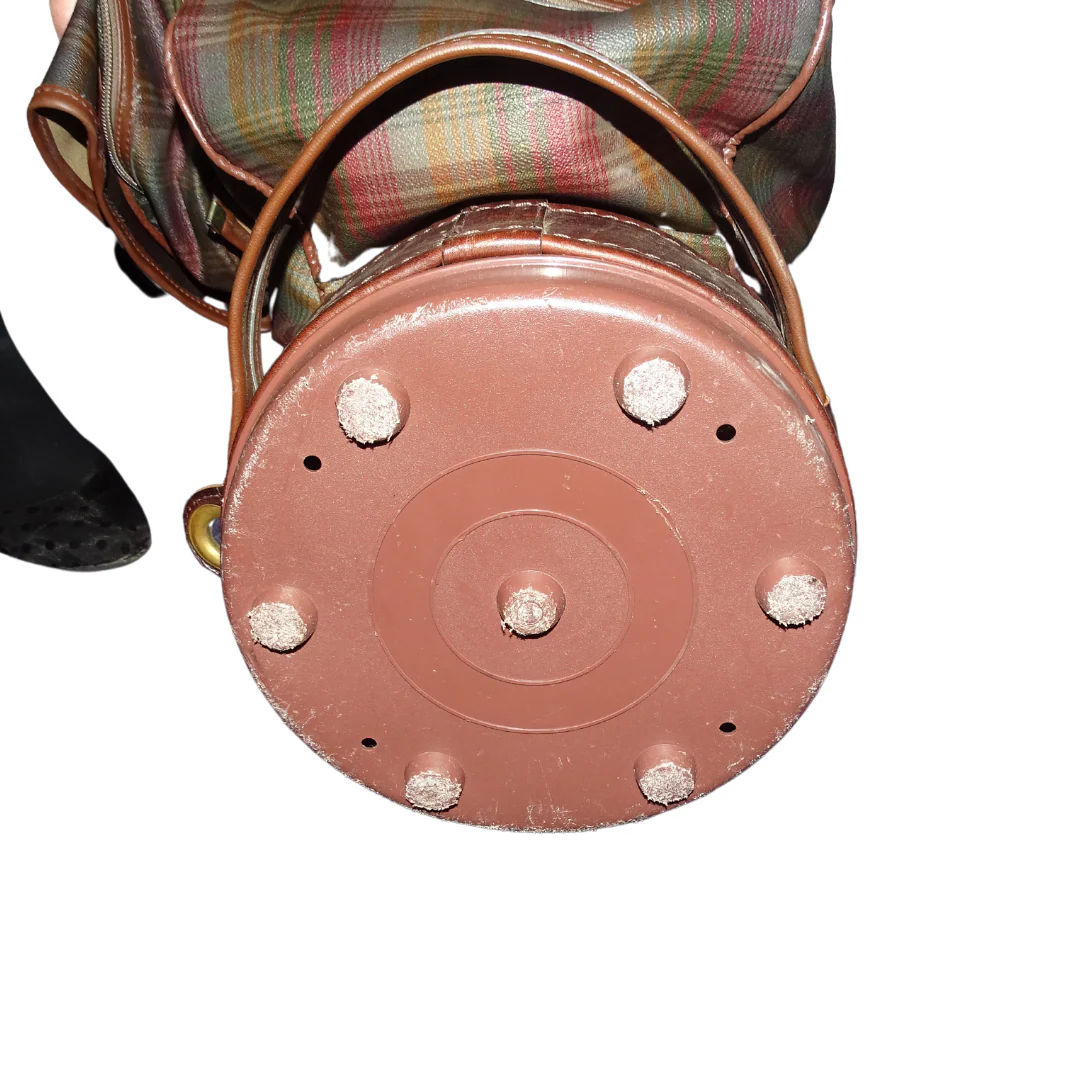 Mulberry Check Canvas & Congo Leather Golf Bag - Image 11