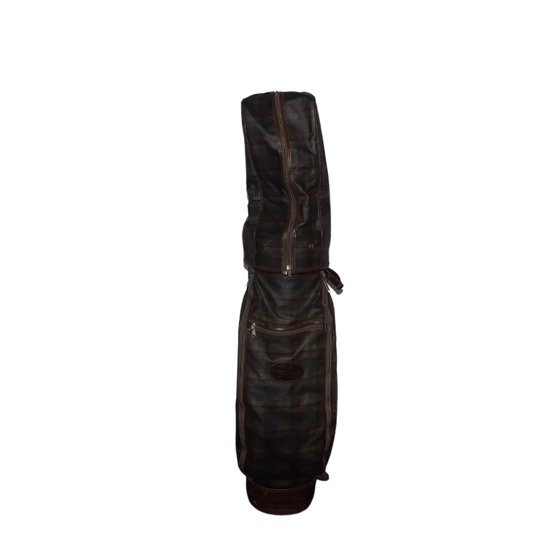 Mulberry Check Canvas & Congo Leather Golf Bag - Image 14