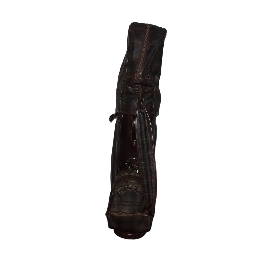 Mulberry Check Canvas & Congo Leather Golf Bag - Image 5
