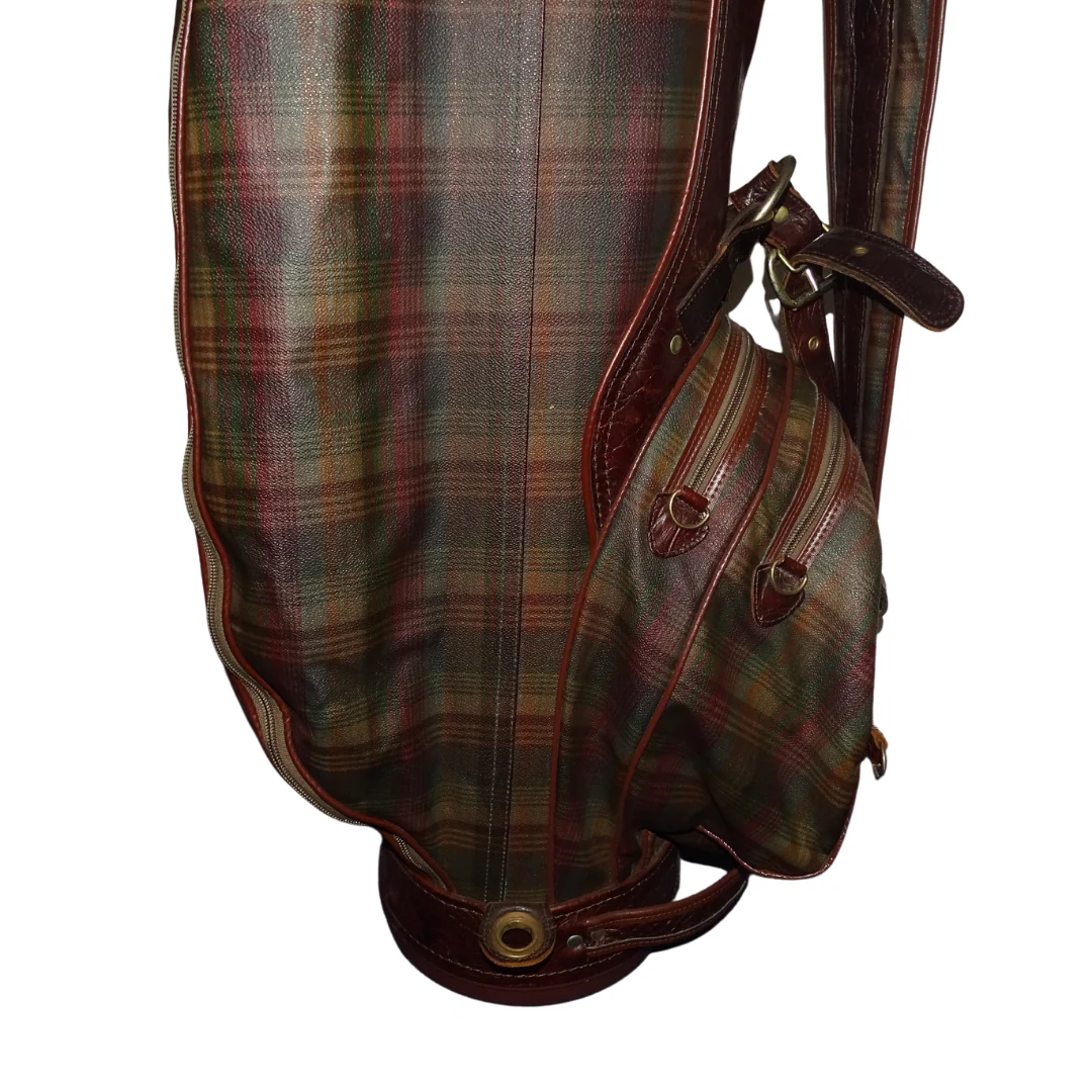 Mulberry Check Canvas & Congo Leather Golf Bag - Image 6