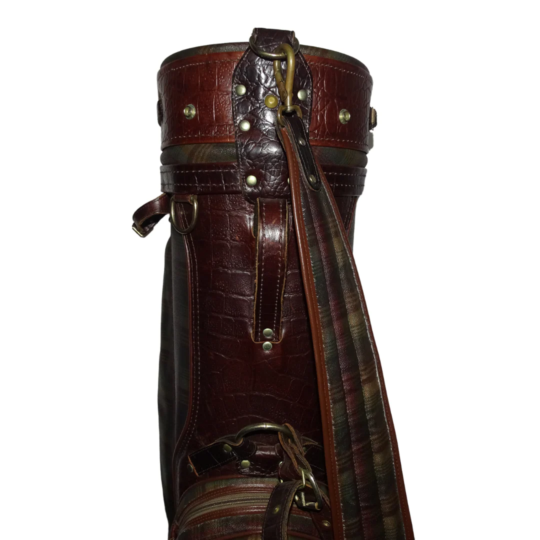 Mulberry Check Canvas & Congo Leather Golf Bag - Image 9