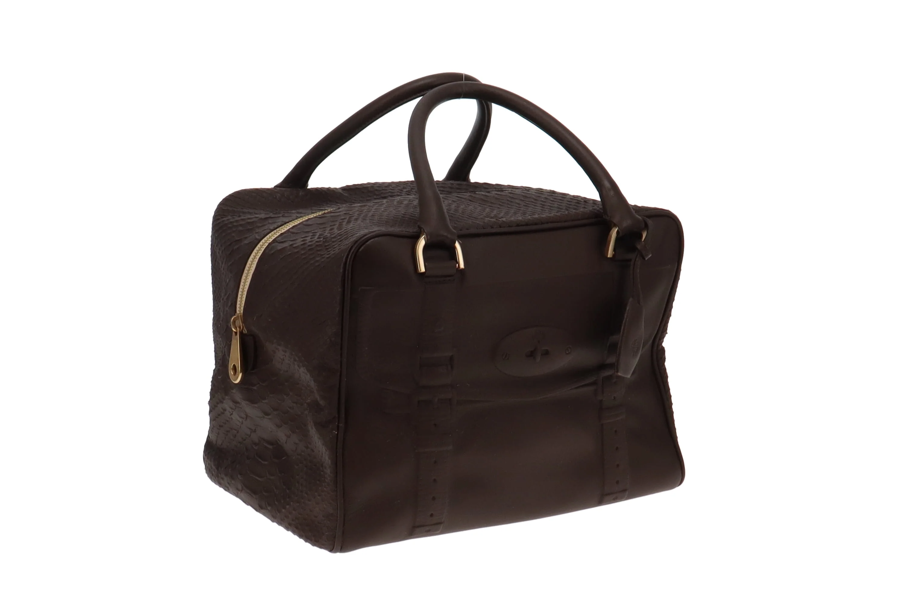 Mulberry Chocolate Brown Leather Maisie Clipper Bag - Image 3