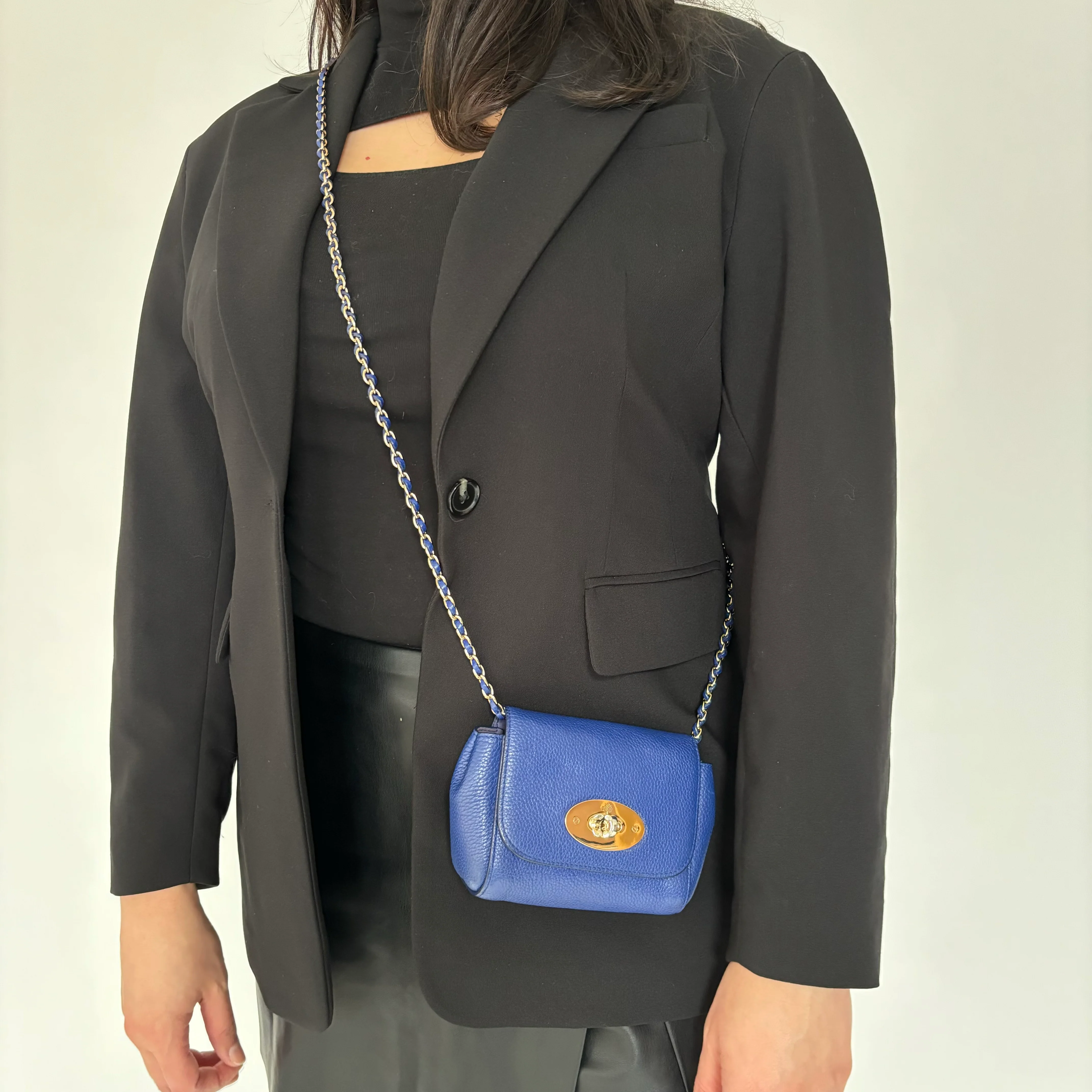 Mulberry Lily Indigo Blue Leather Mini - Image 3
