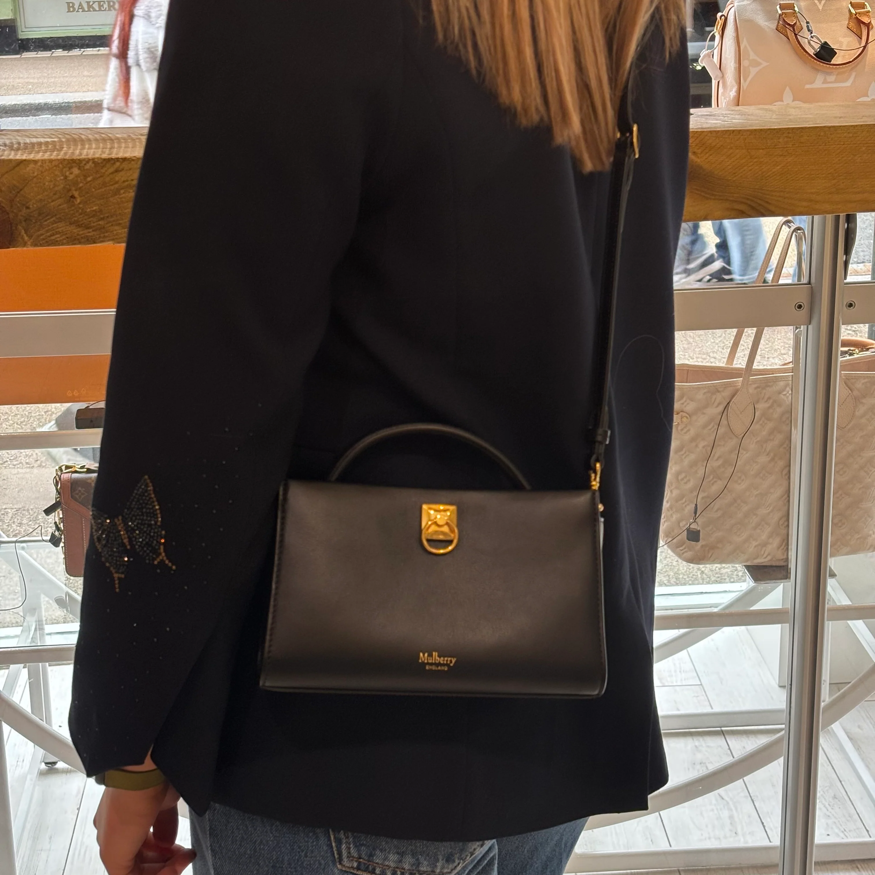 Mulberry Iris Mini In Micro Classic Grain Black - Image 2
