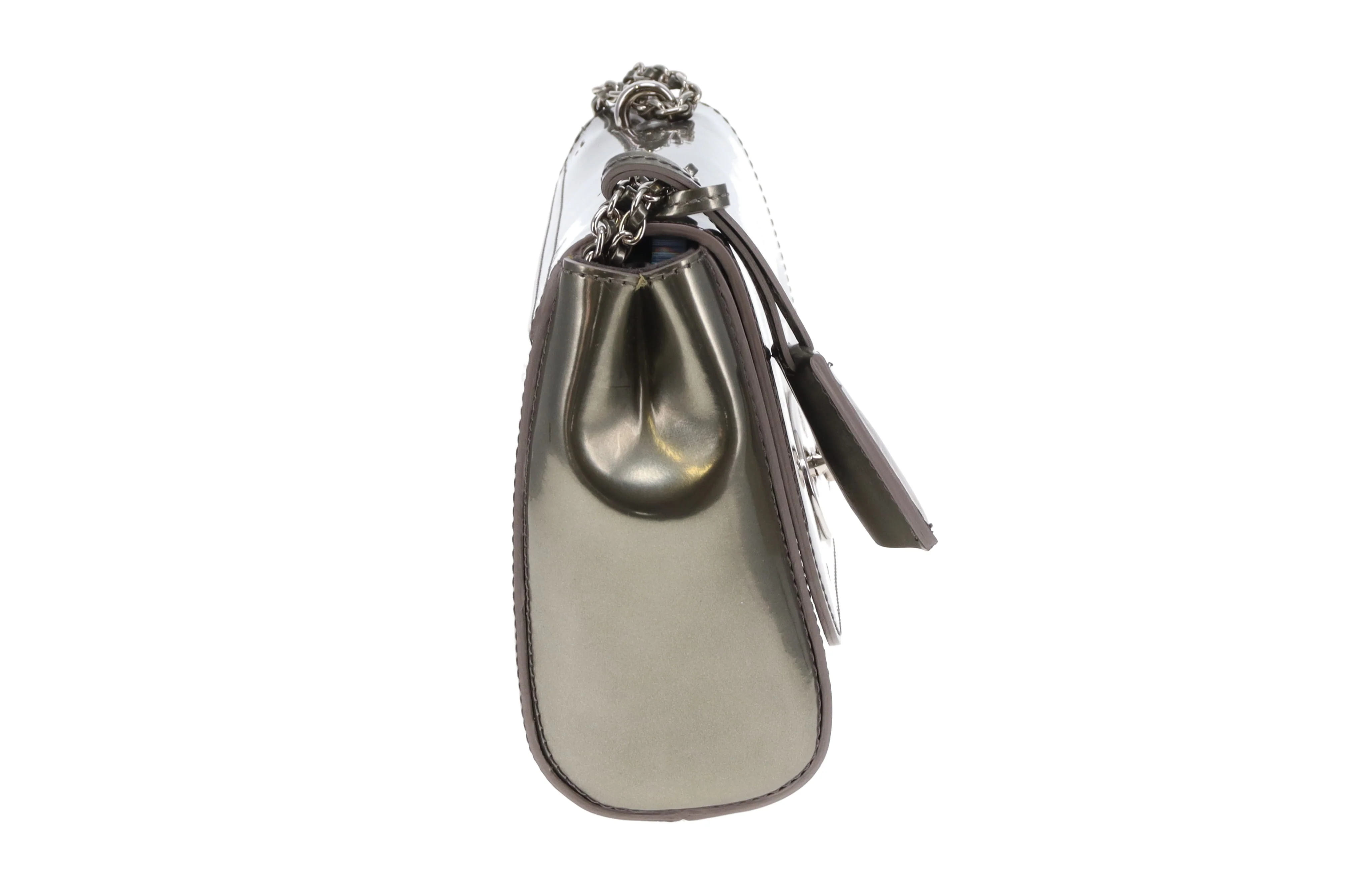 Mulberry Lily Regular Olive Metallic Patent SHW - Image 6