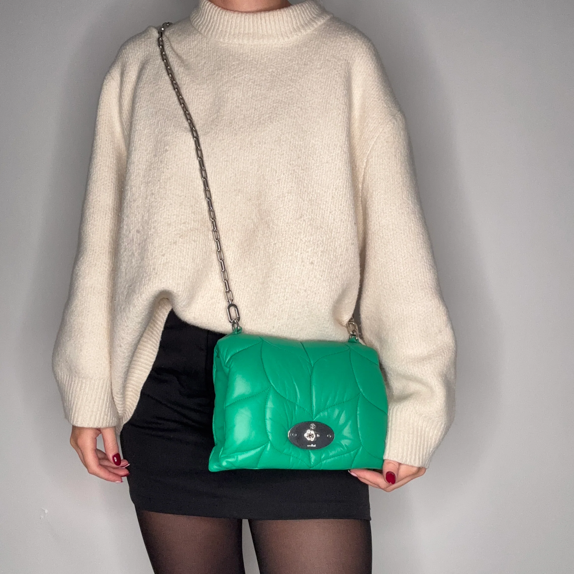 Mulberry Little Softie Green Nappa Leather SHW - Image 2