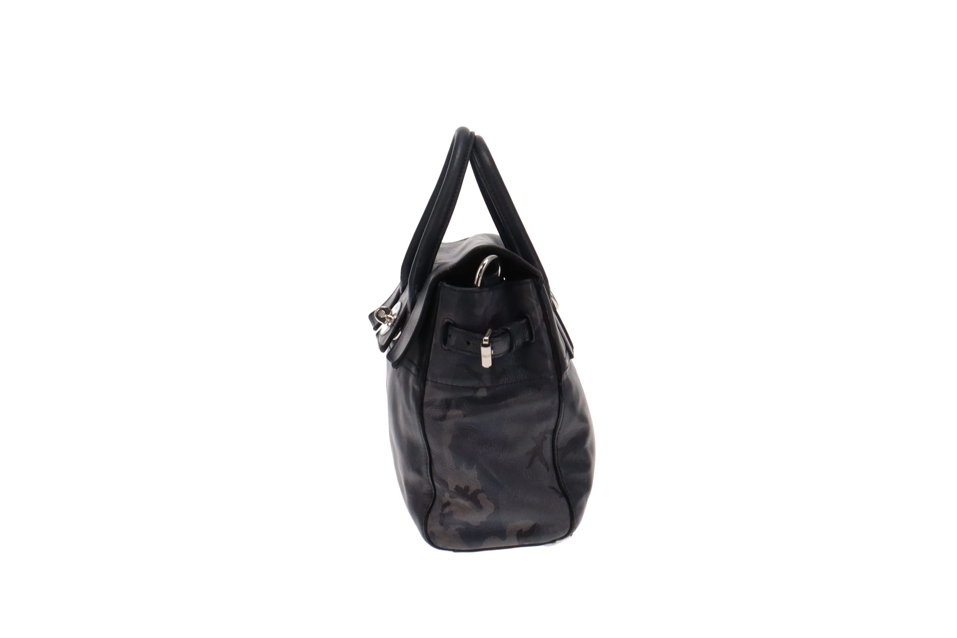 Mulberry Navy Camoflauge Leather Cara Delevigne Backpack - Image 6