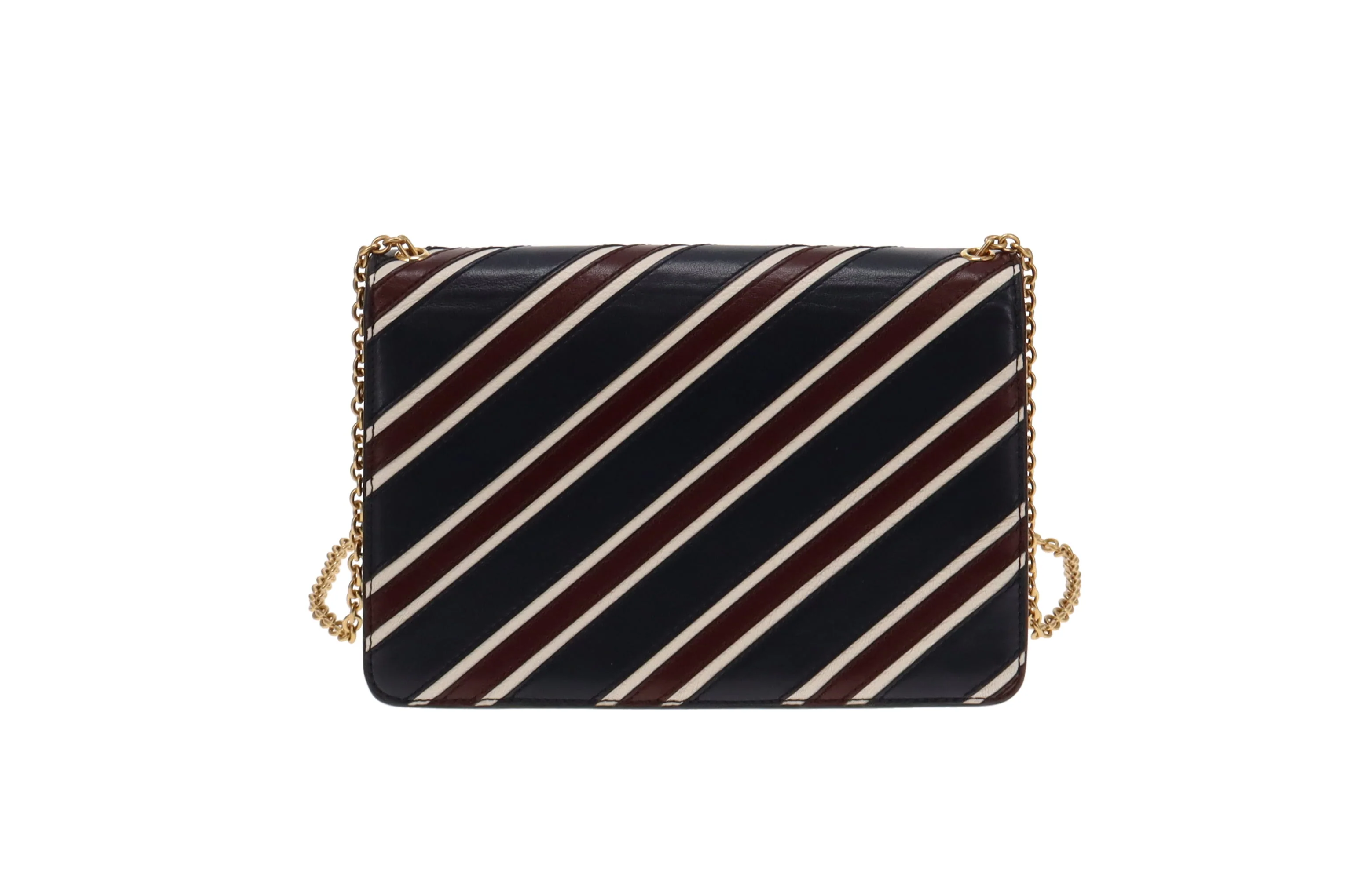 Mulberry Navy/White/Oxblood Striped Medium Darley - Image 5