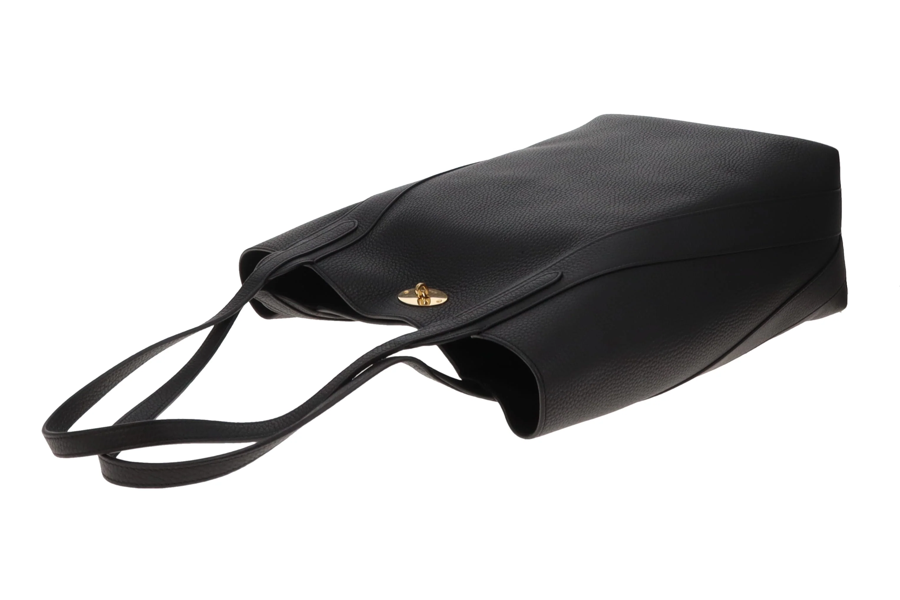 Mulberry North South Bayswater Tote Black Heavy Grain GHW - Image 11