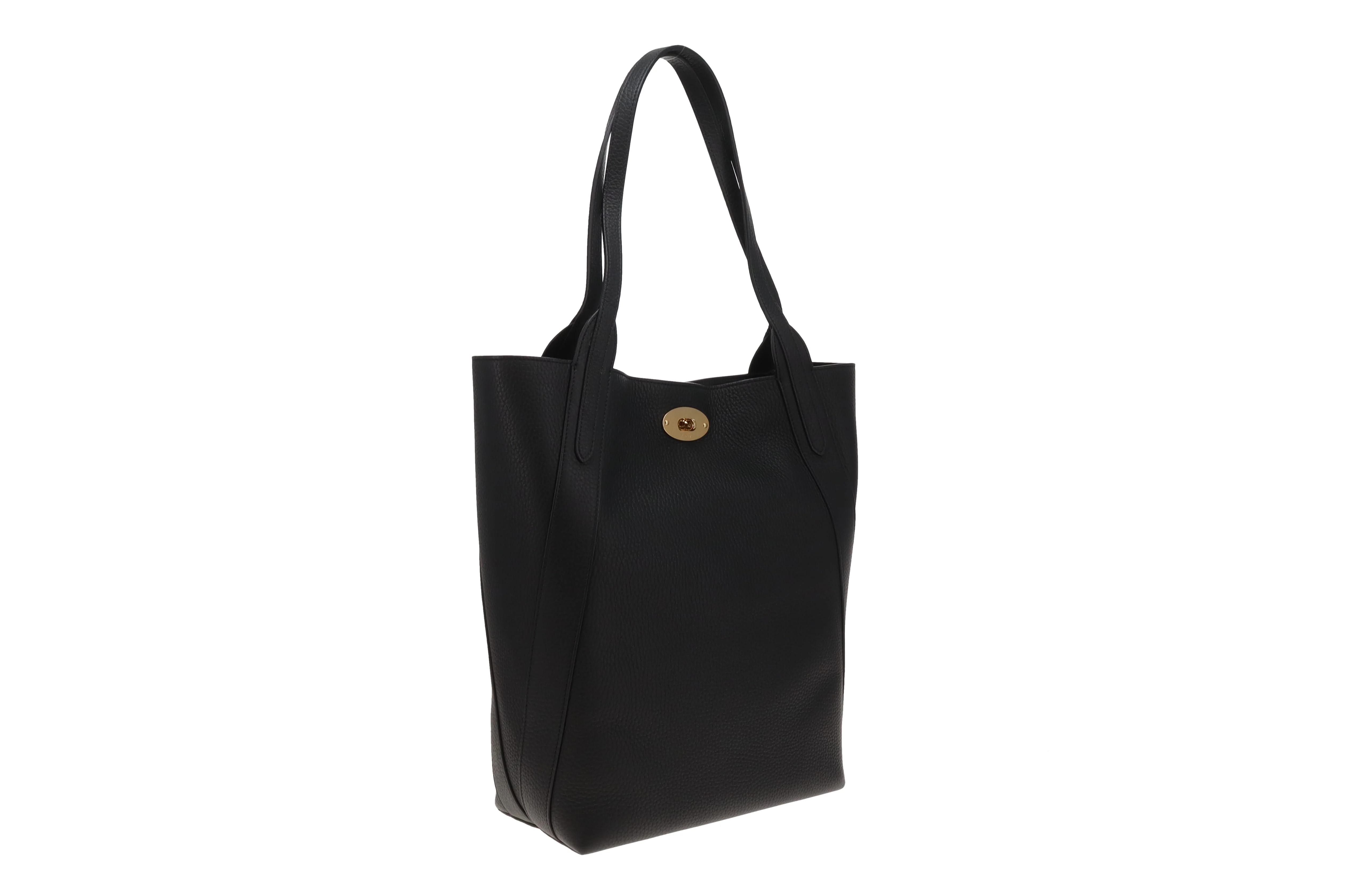 Mulberry North South Bayswater Tote Black Heavy Grain GHW - Image 3