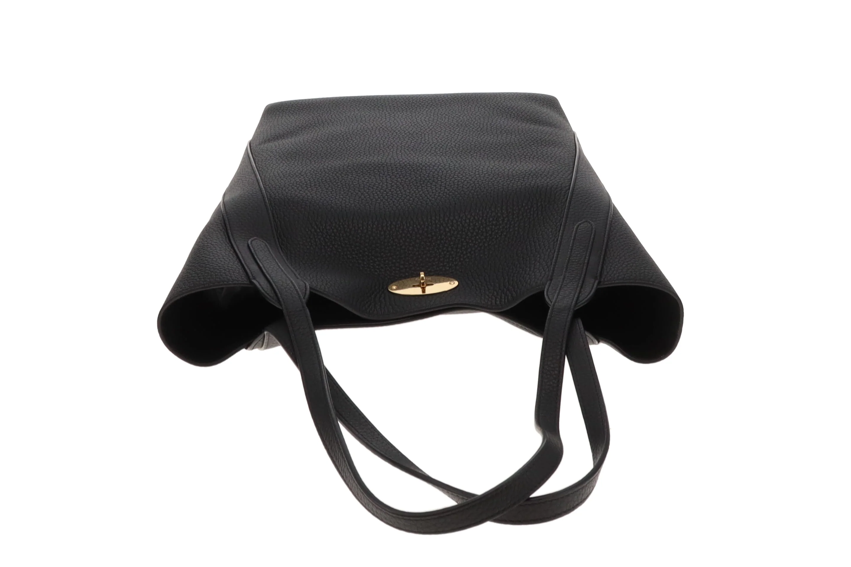 Mulberry North South Bayswater Tote Black Heavy Grain GHW - Image 7