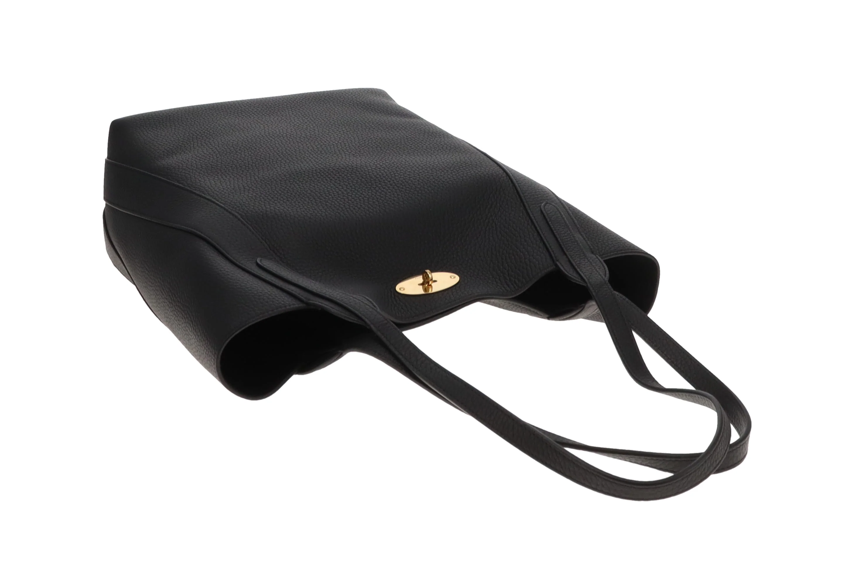 Mulberry North South Bayswater Tote Black Heavy Grain GHW - Image 8