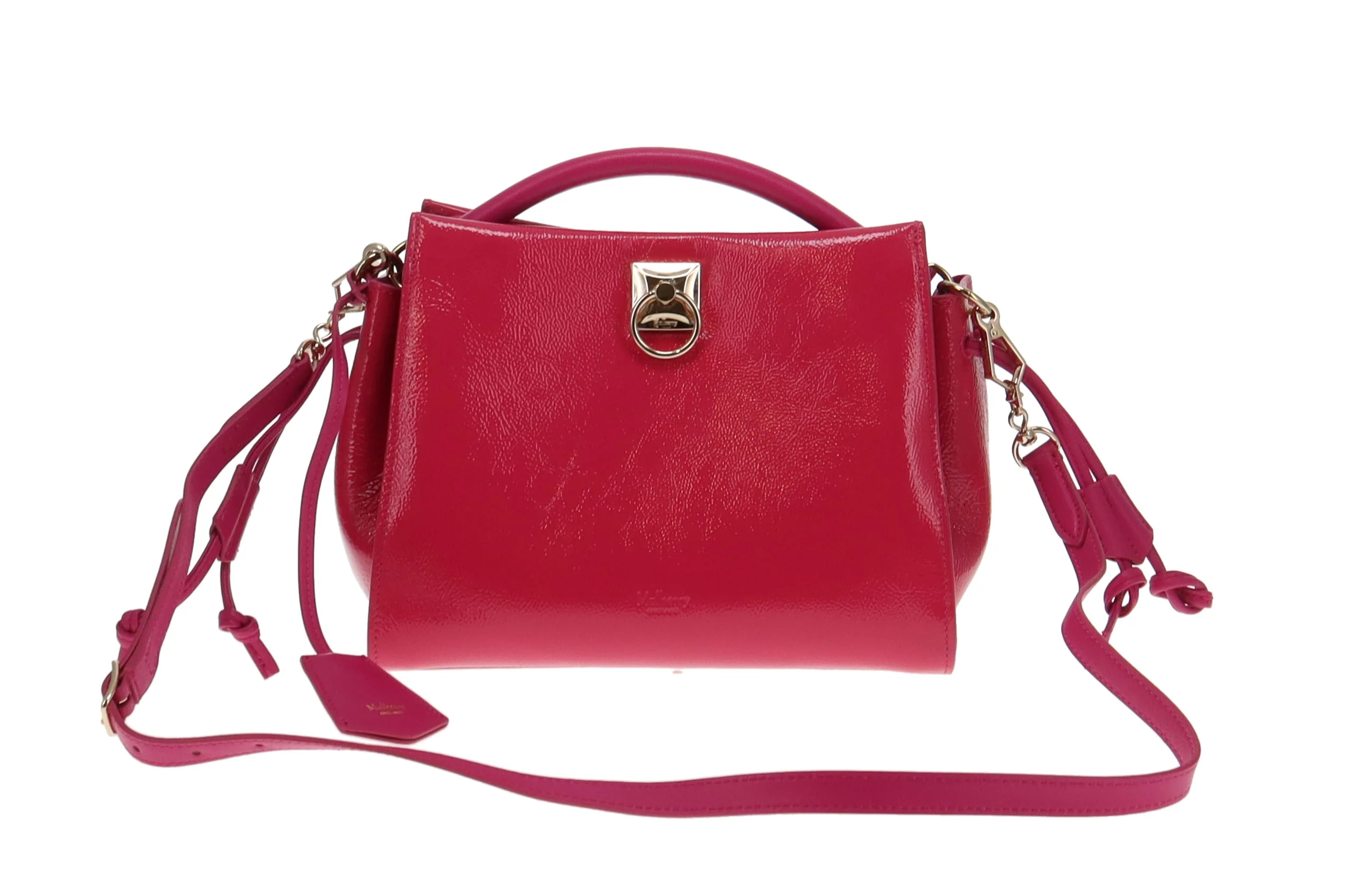 Mulberry Small Iris Spongy Patent Mulberry Pink - Image 3