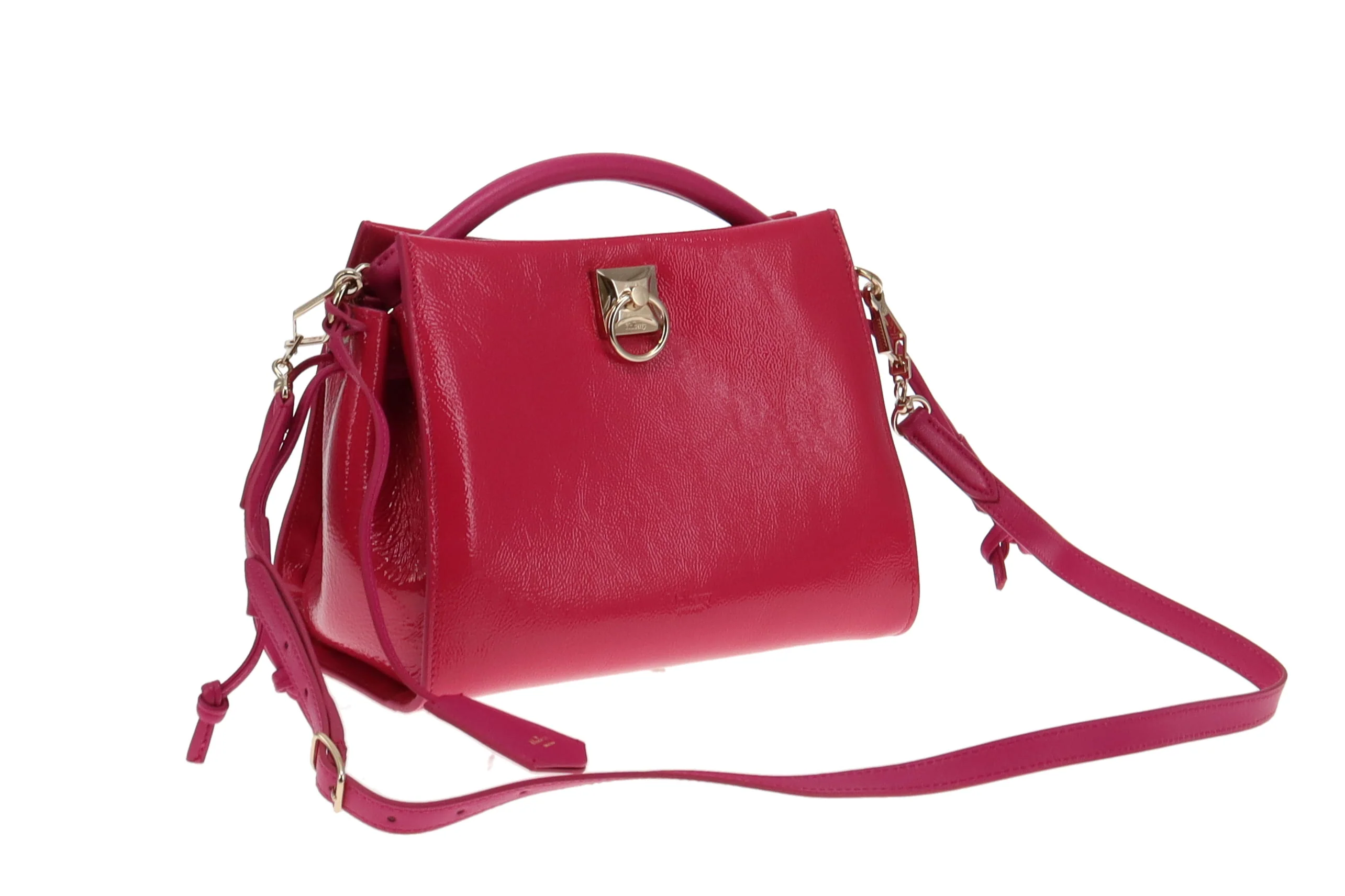Mulberry Small Iris Spongy Patent Mulberry Pink - Image 4