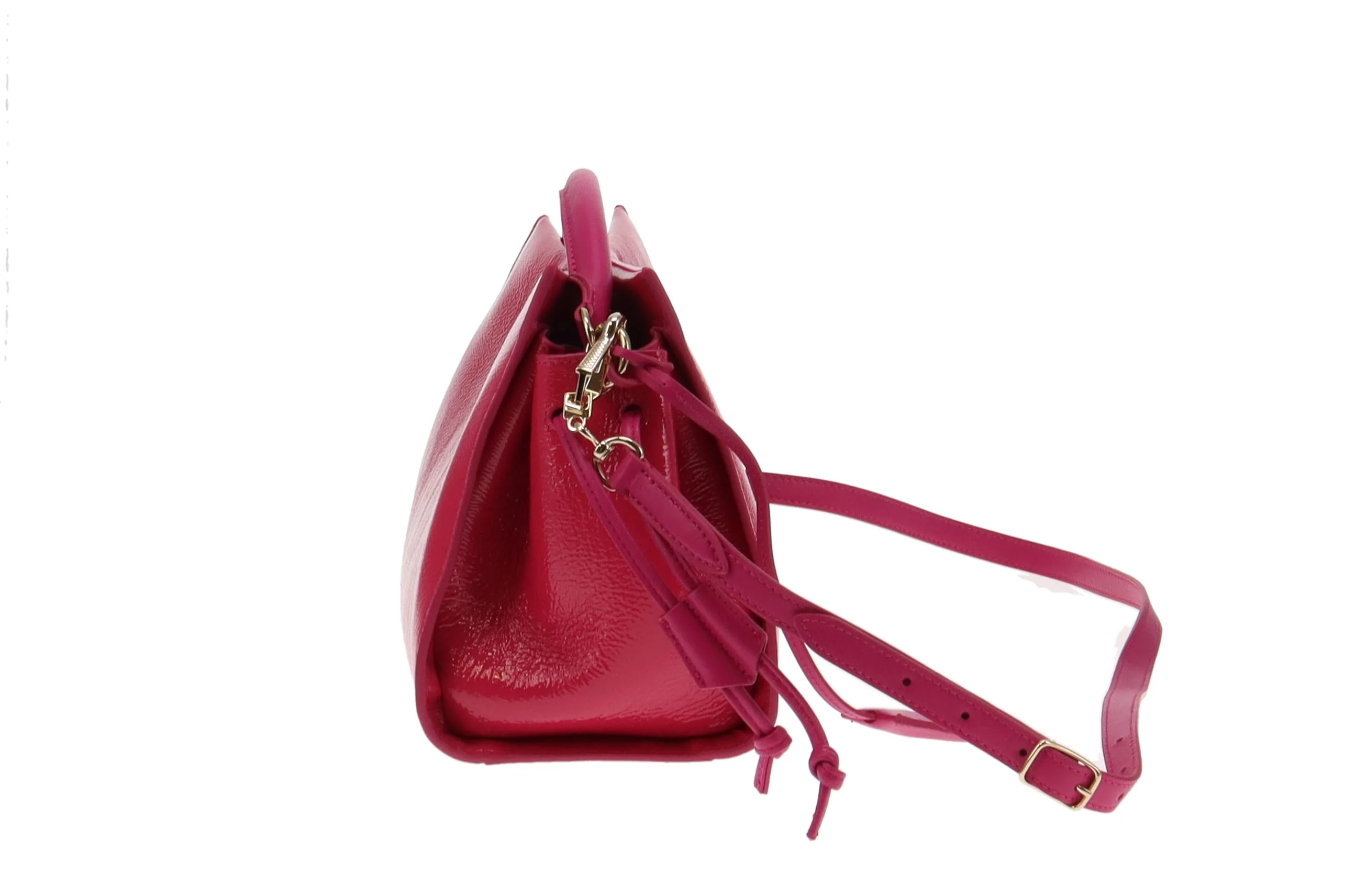 Mulberry Small Iris Spongy Patent Mulberry Pink - Image 5