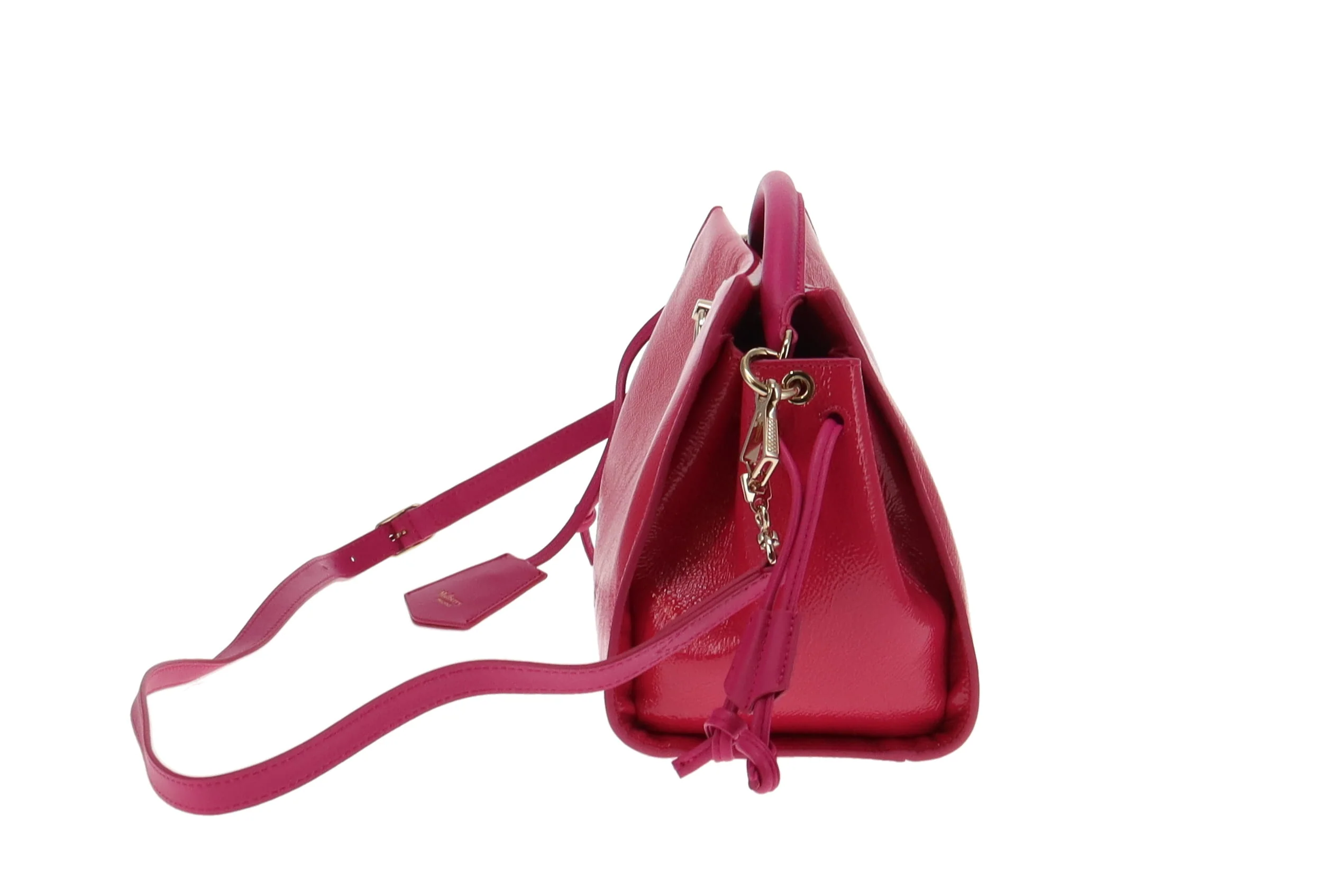 Mulberry Small Iris Spongy Patent Mulberry Pink - Image 7