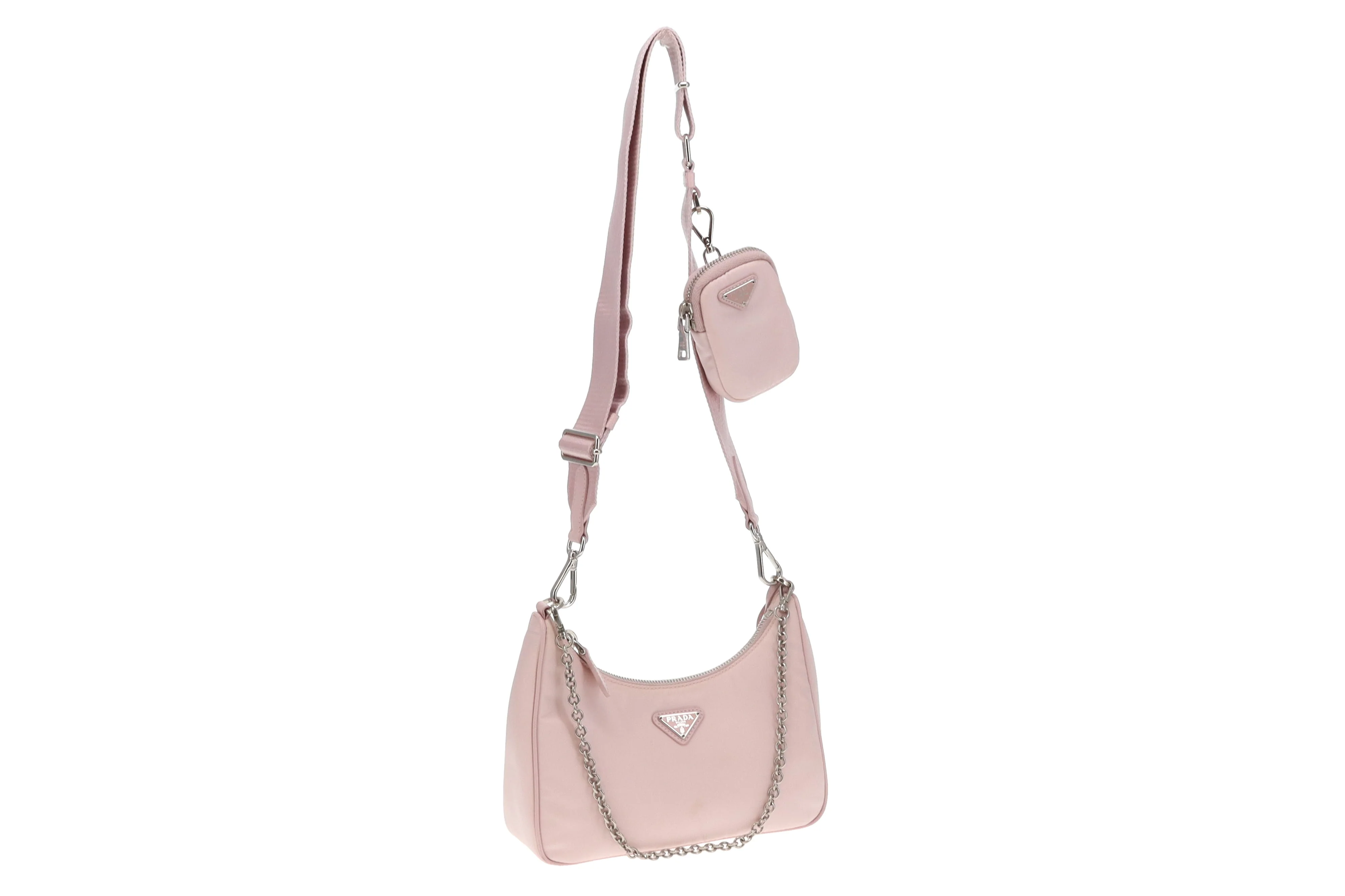 Prada Re-Edition Alabaster Pink 2005 Re-Nylon Bag - Image 5
