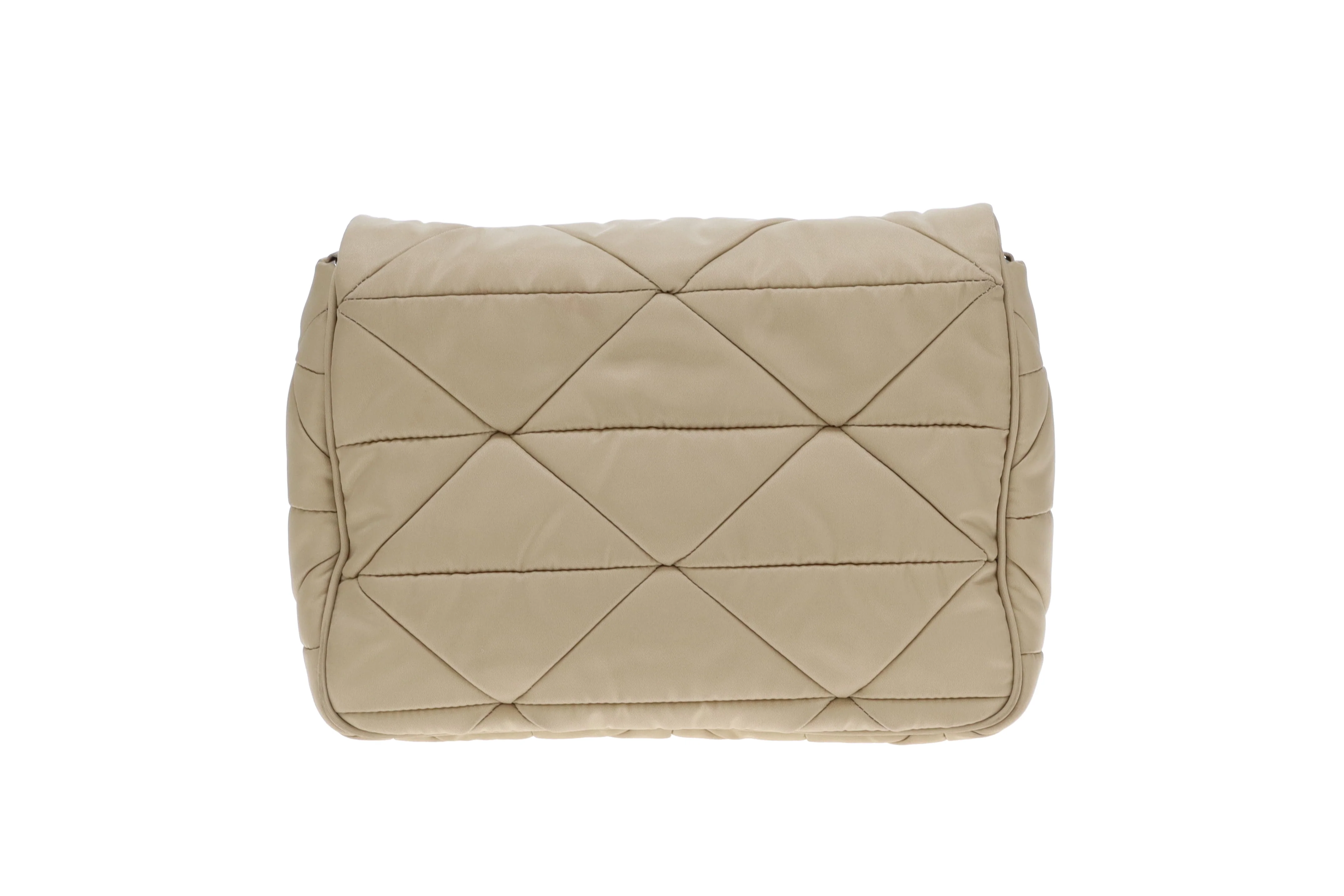 Prada Re-Edition Beige Quilted ReNylon Flap Bag - Image 7