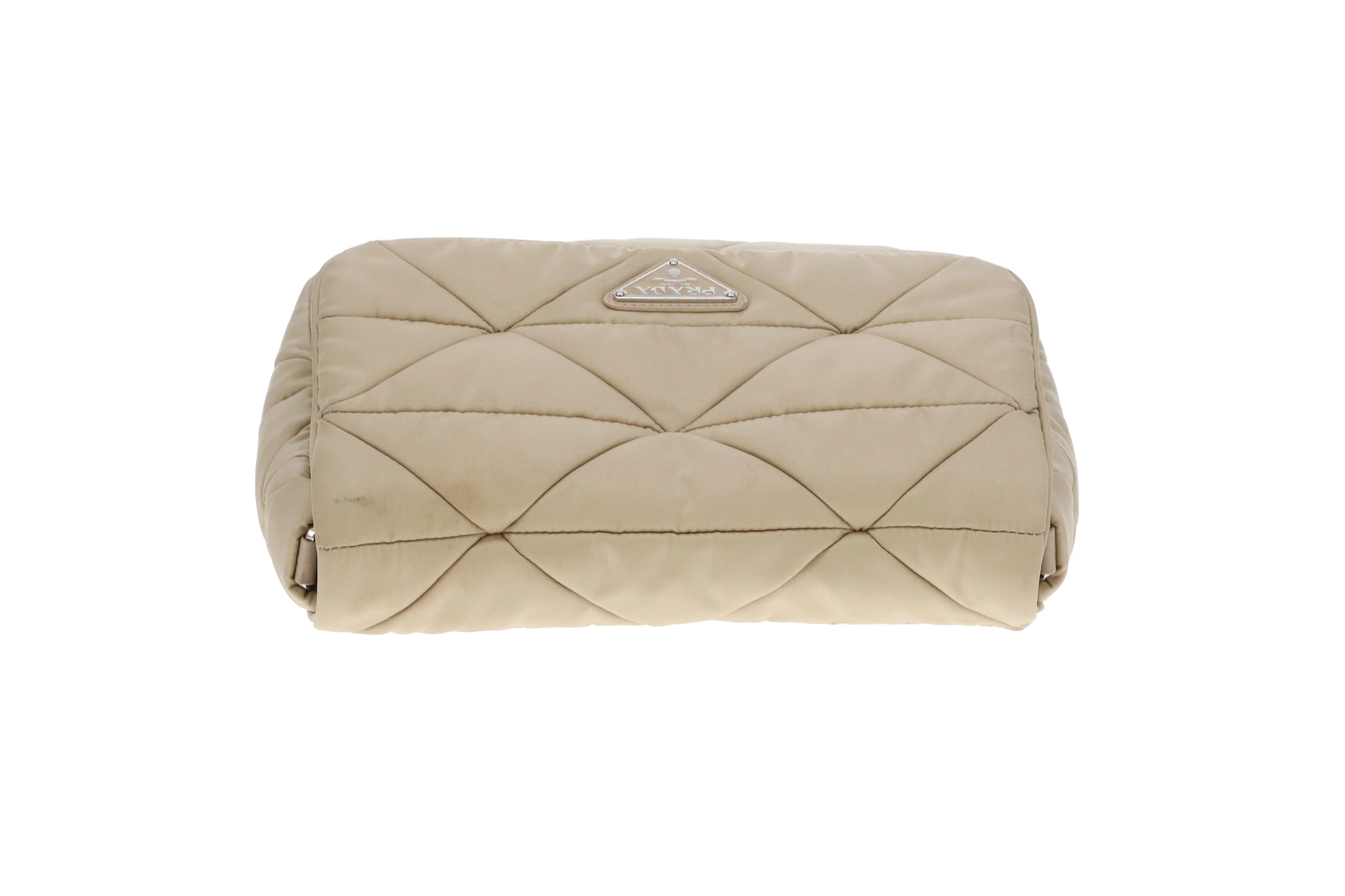 Prada Re-Edition Beige Quilted ReNylon Flap Bag - Image 9