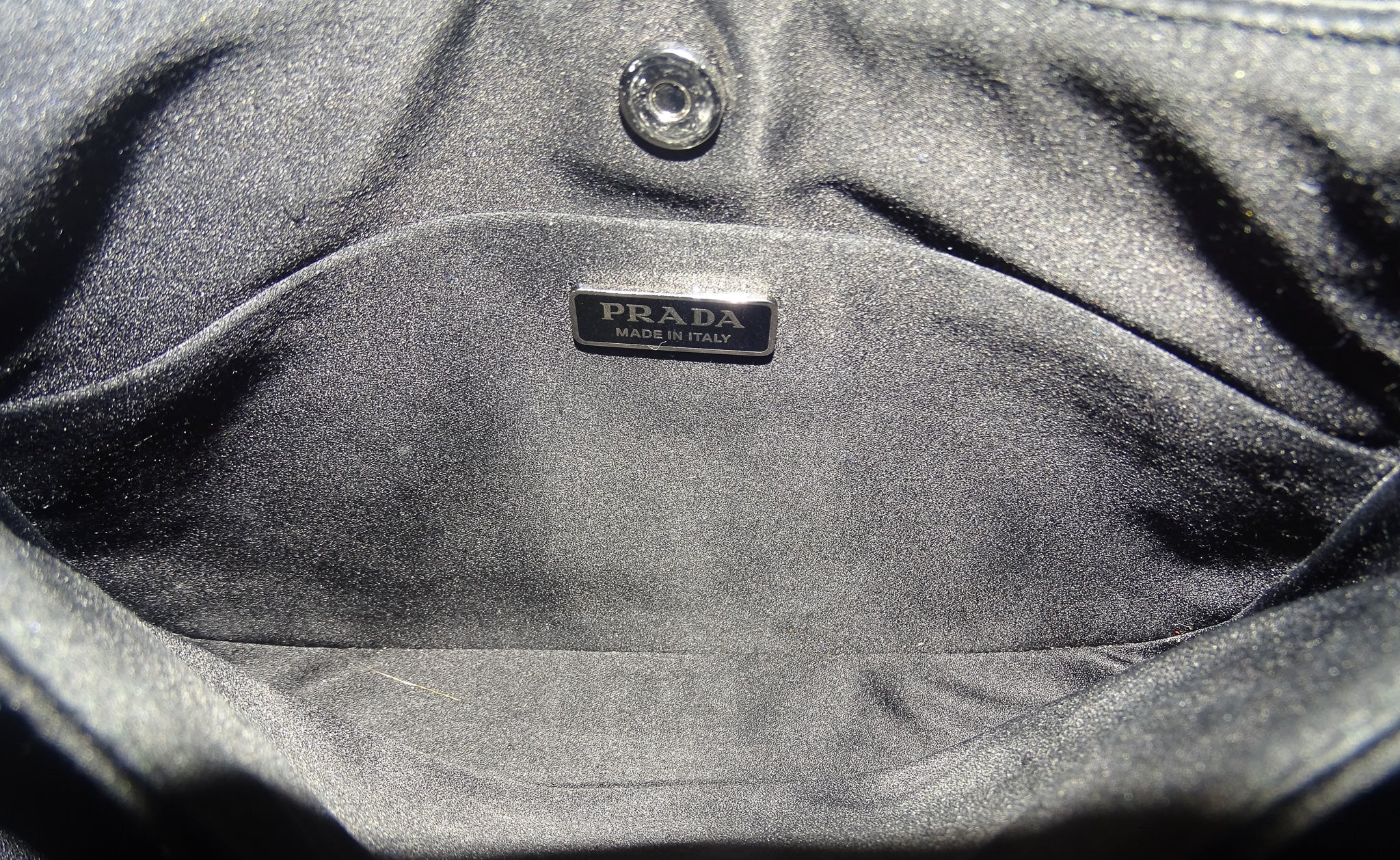 Prada Cleo Satin Bag with Crystals - Image 10