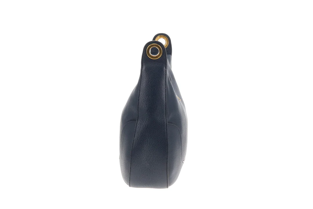 Prada Cobalto Oval Zipped Hobo With Striped Strap - Image 6