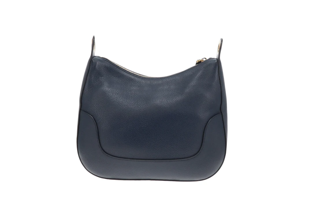 Prada Cobalto Oval Zipped Hobo With Striped Strap - Image 7