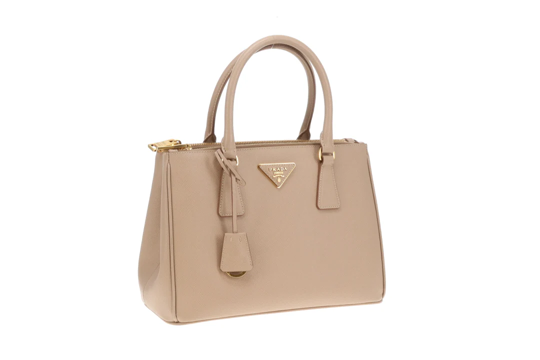 Prada Double Zip Cammeo Lux Tote In Saffiano Leather With Strap - Image 5