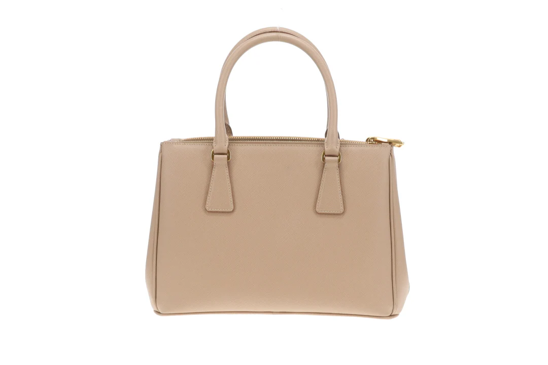 Prada Double Zip Cammeo Lux Tote In Saffiano Leather With Strap - Image 7