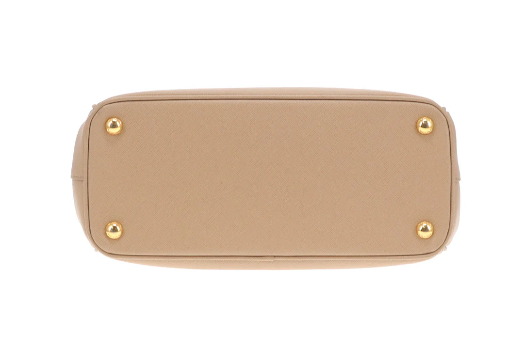 Prada Double Zip Cammeo Lux Tote In Saffiano Leather With Strap - Image 9