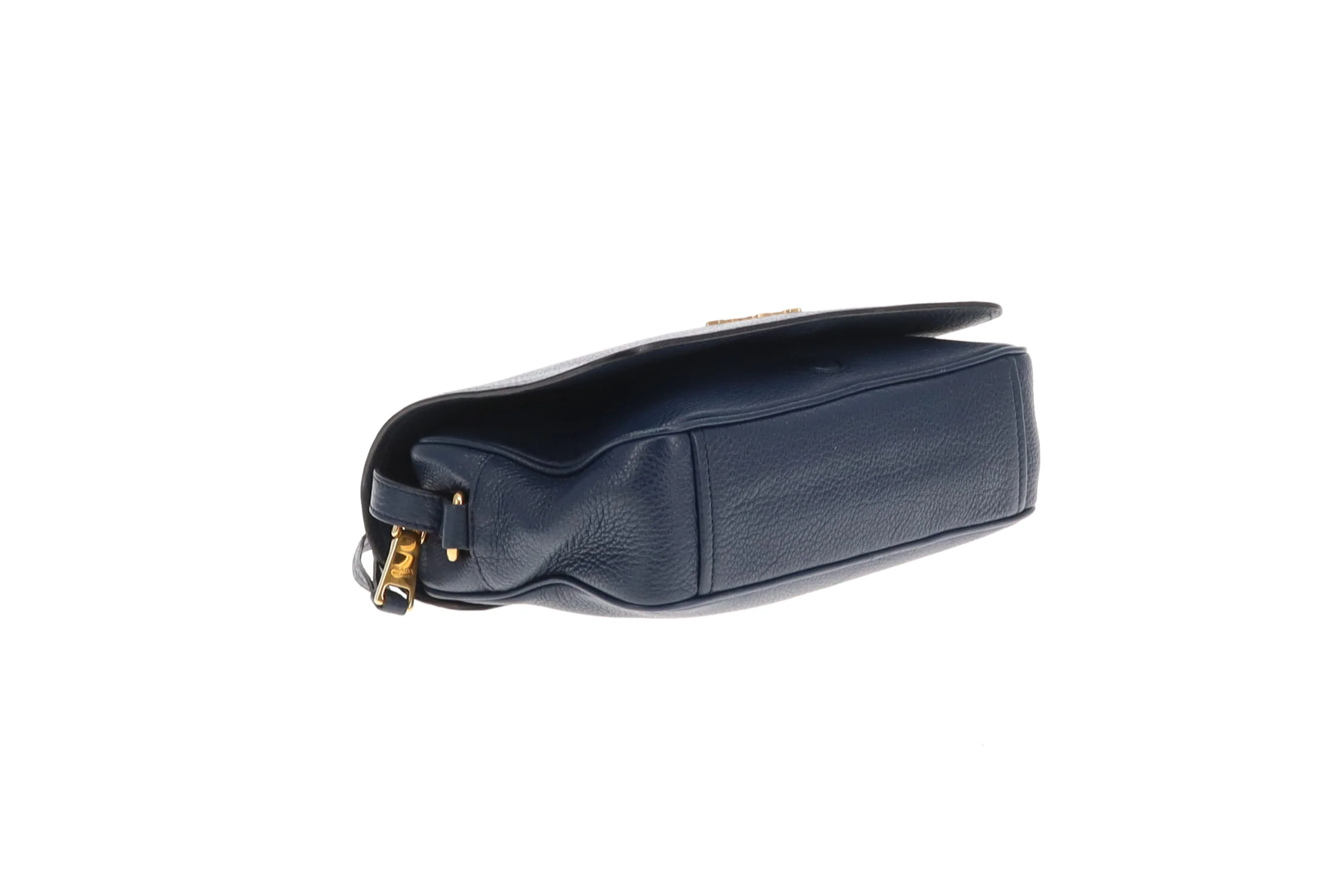 Prada Flap Crossbody Navy GHW - Image 10