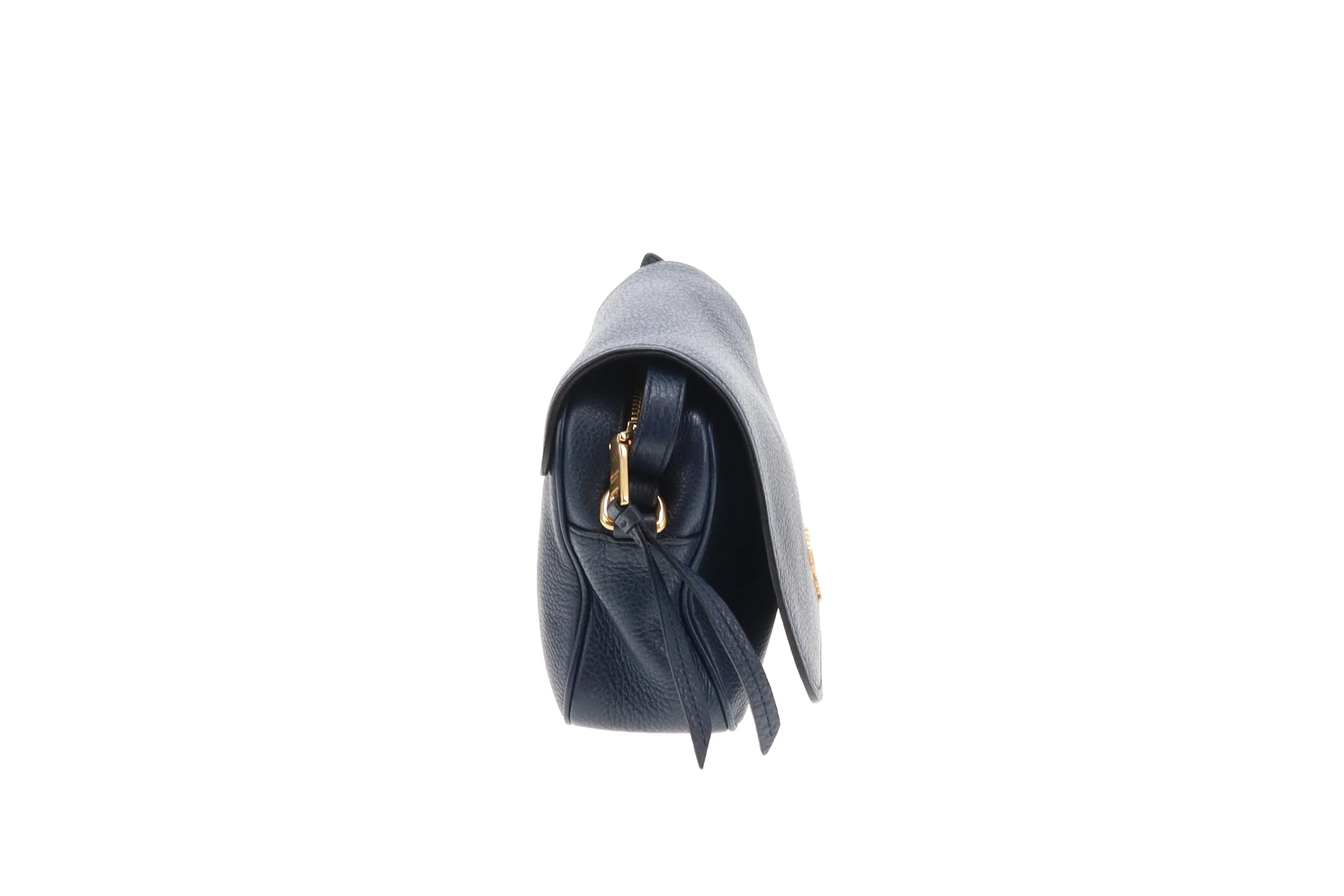 Prada Flap Crossbody Navy GHW - Image 6
